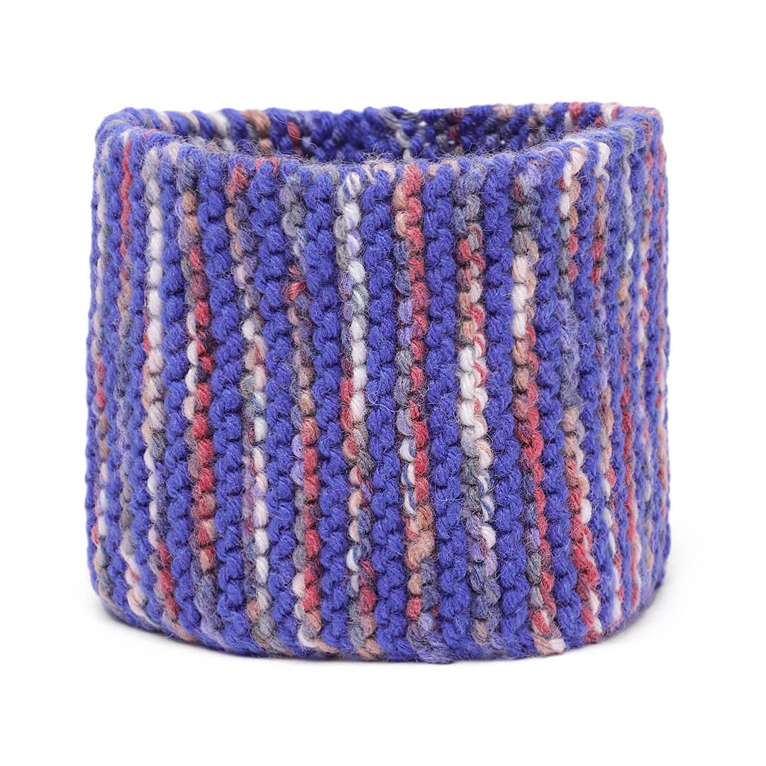 Hand Knitted Woolen Headband - Royal Blue 10666