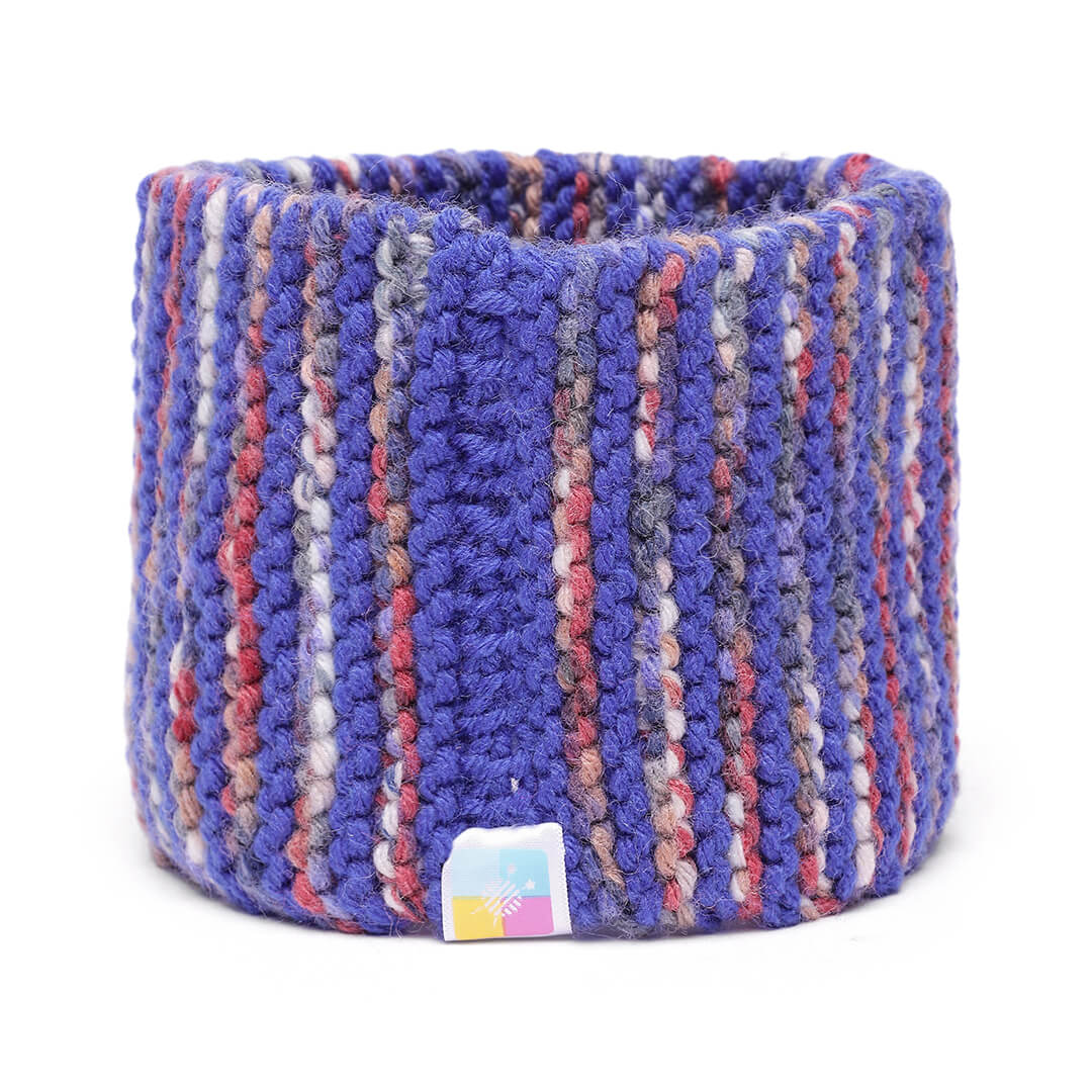 Hand Knitted Woolen Headband - Royal Blue 10666