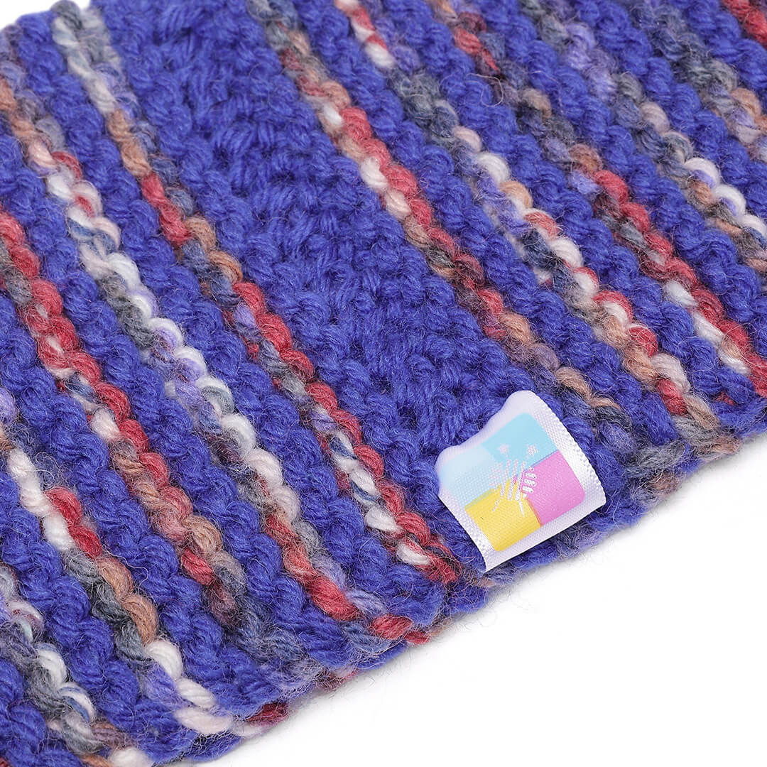 Hand Knitted Woolen Headband - Royal Blue 10666