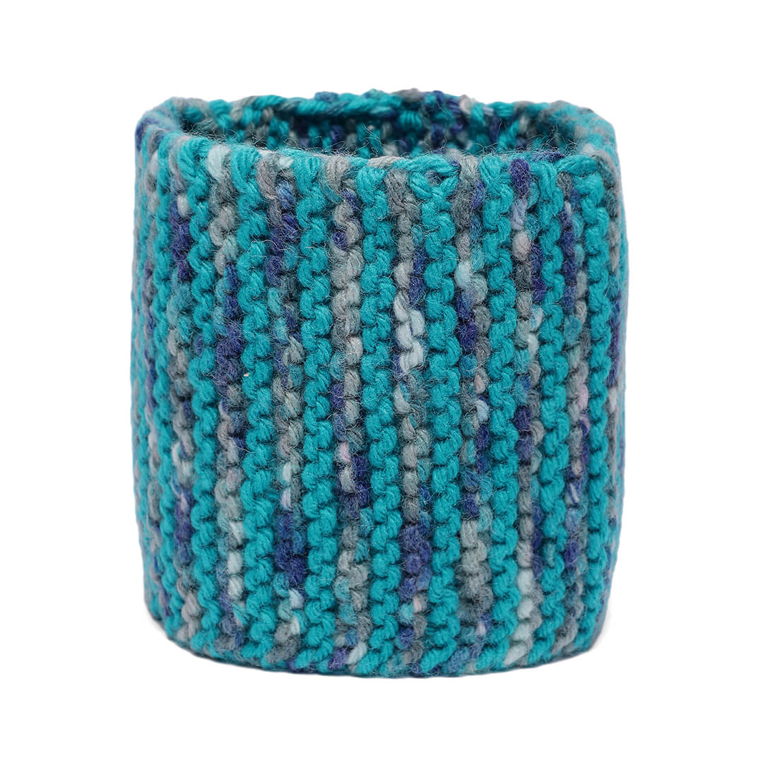 Hand Knitted Woolen Headband - Teal 10668