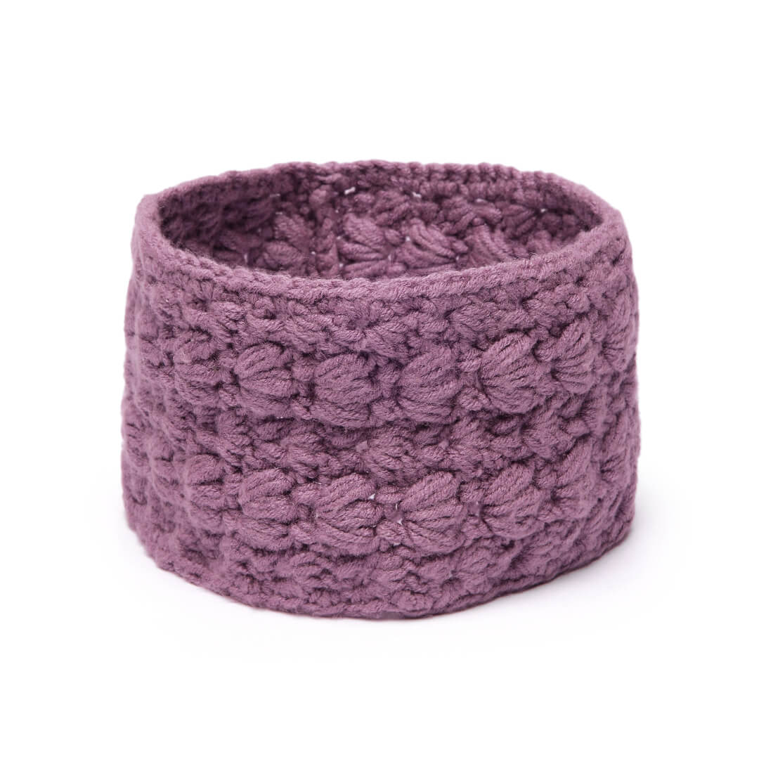 Handmade Crochet Designer Headband - Purple Haze 10705