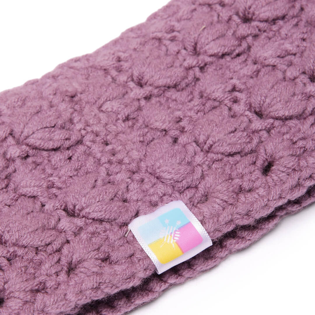 Handmade Crochet Designer Headband - Purple Haze 10705