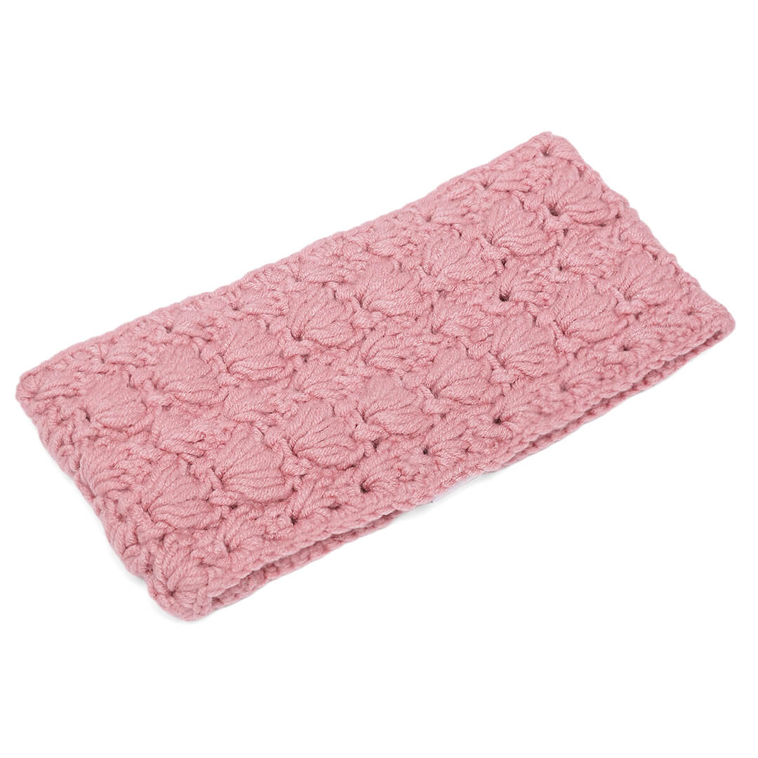 Handmade Crochet Designer Headband - Pretty Pink 10707