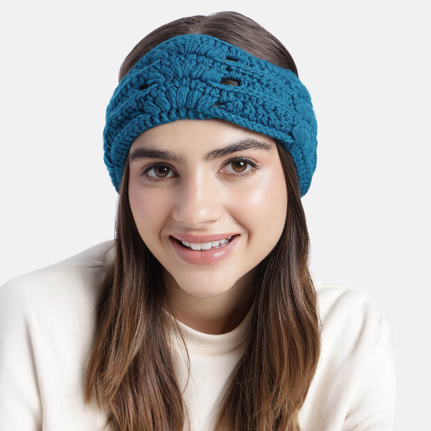Handmade Crochet Designer Headband - Waterfall 10711