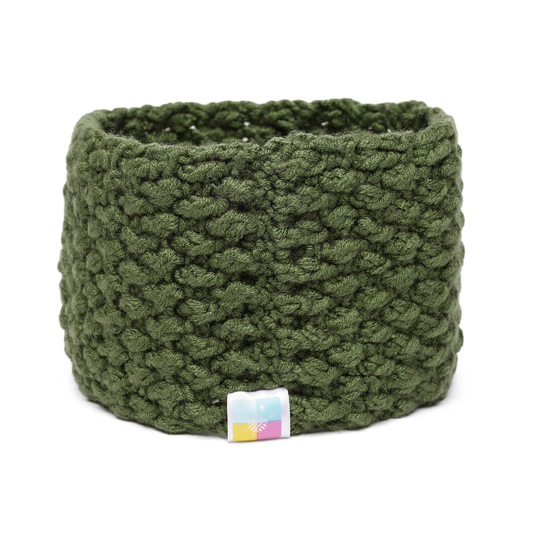 Handmade Crochet Designer Headband - Khaki 10713