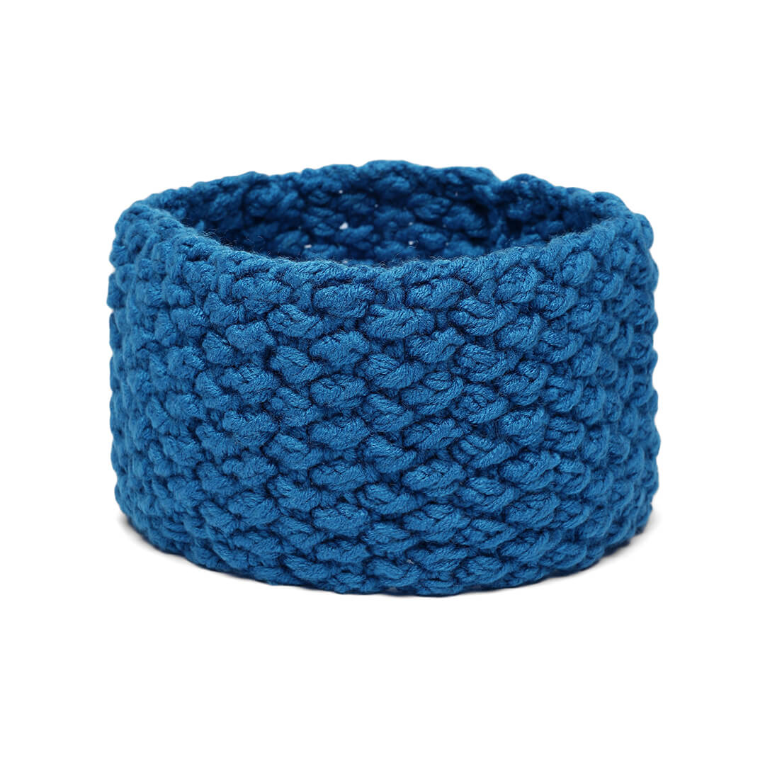 Handmade Crochet Designer Headband - Petrol Blue 10714