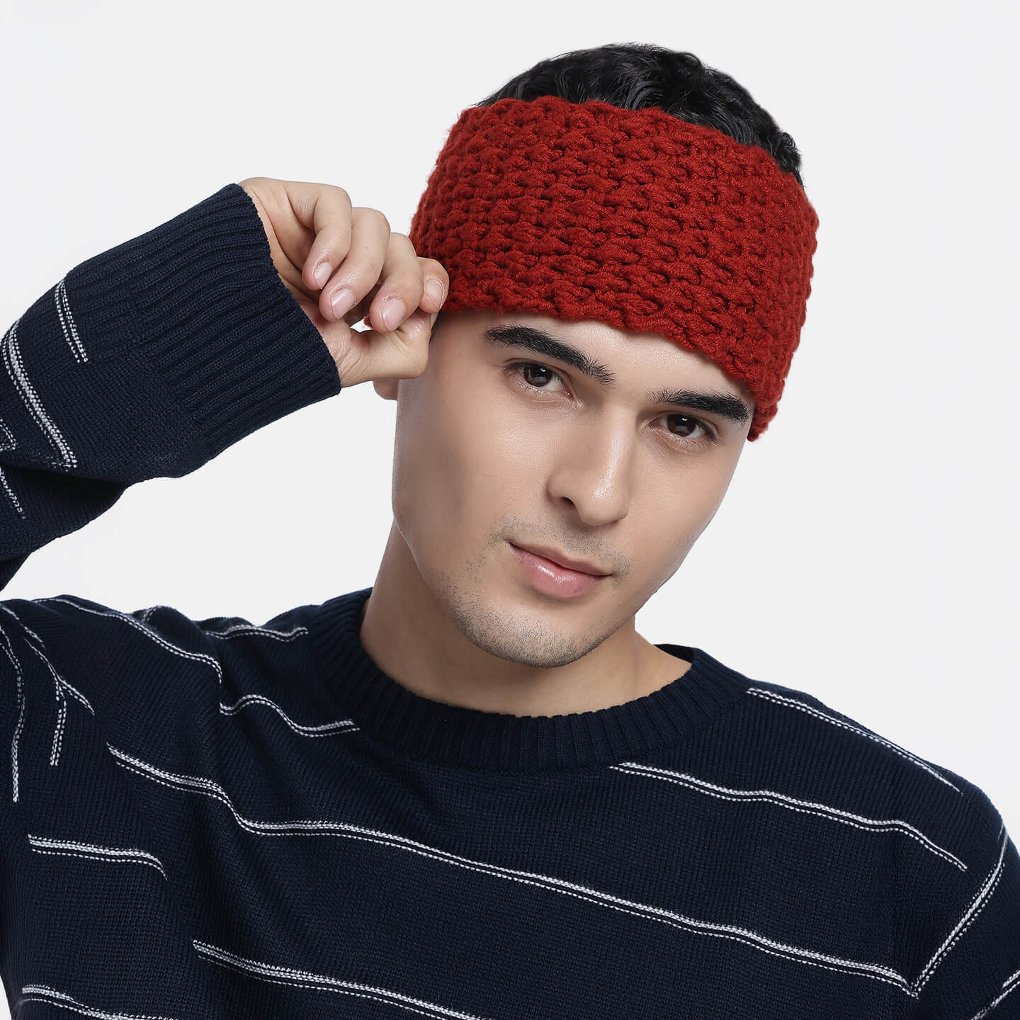 Handmade Crochet Designer Headband - Roof Tile 10715