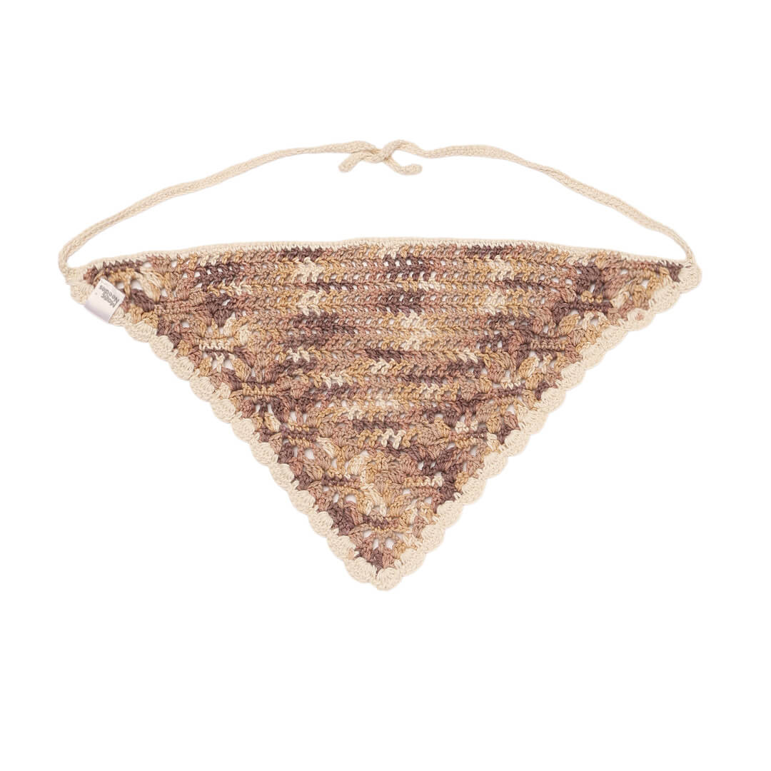 Crochet Bandana - Cream - 10726