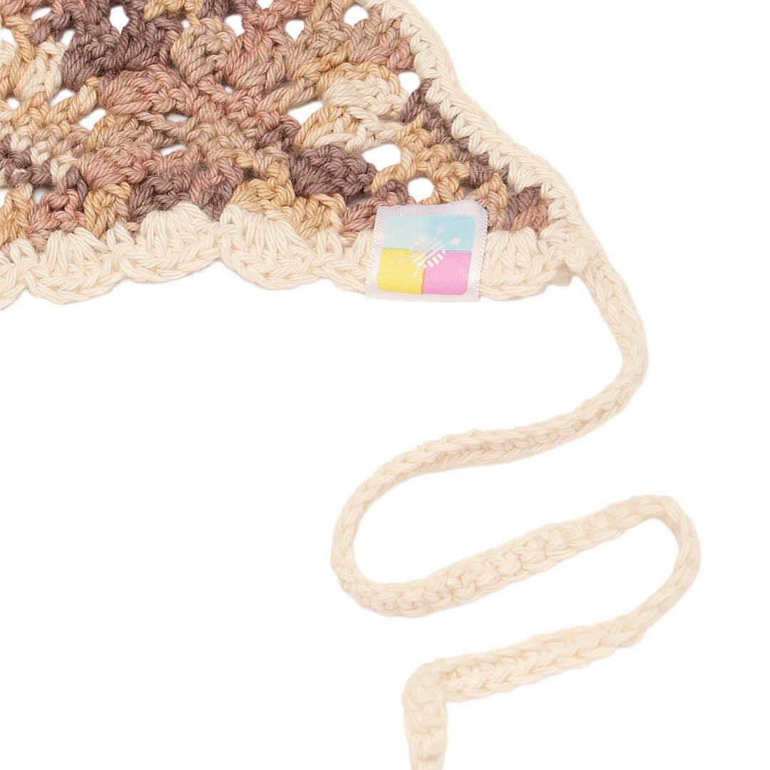 Crochet Bandana - Cream - 10726