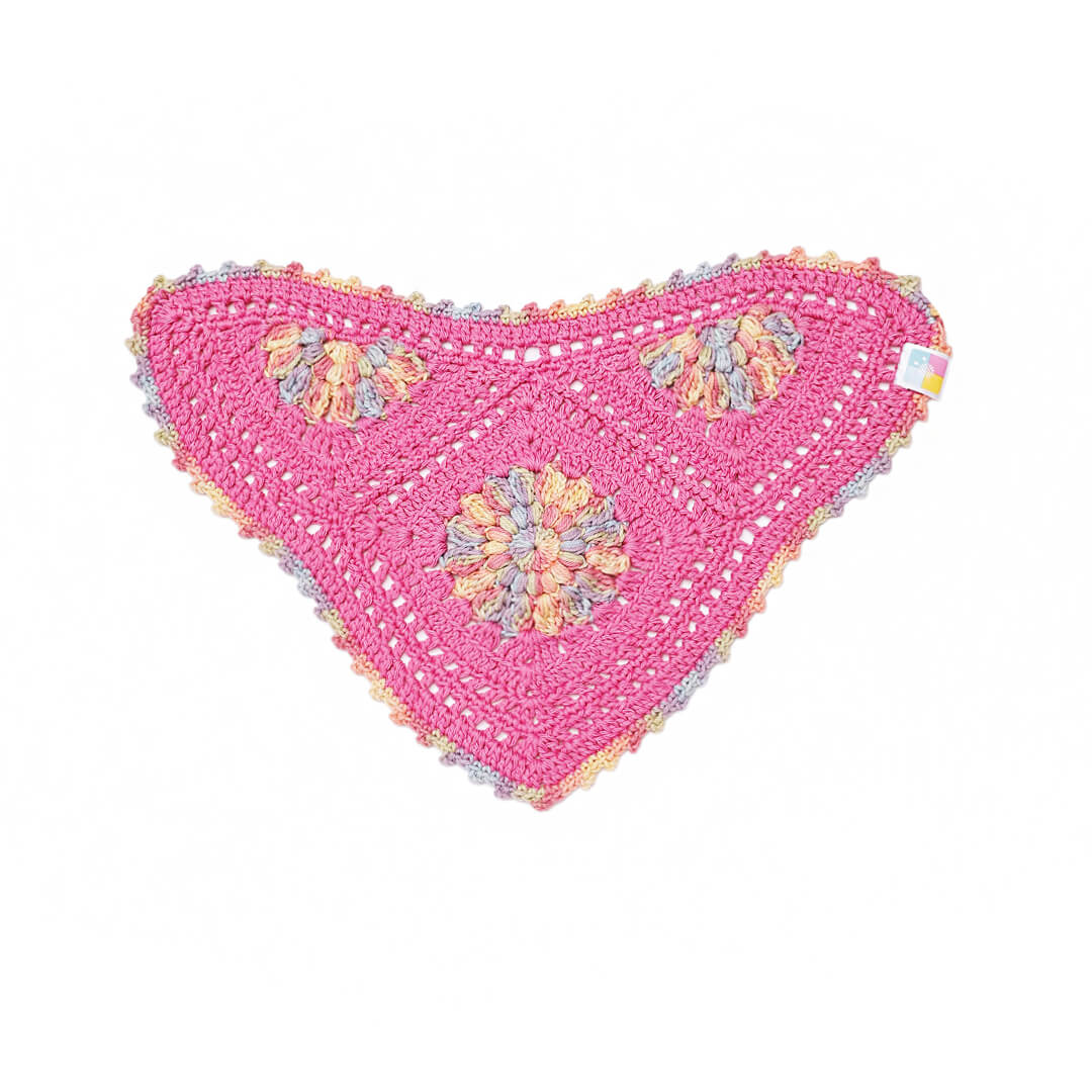 Crochet Bandana - Pink - 10729
