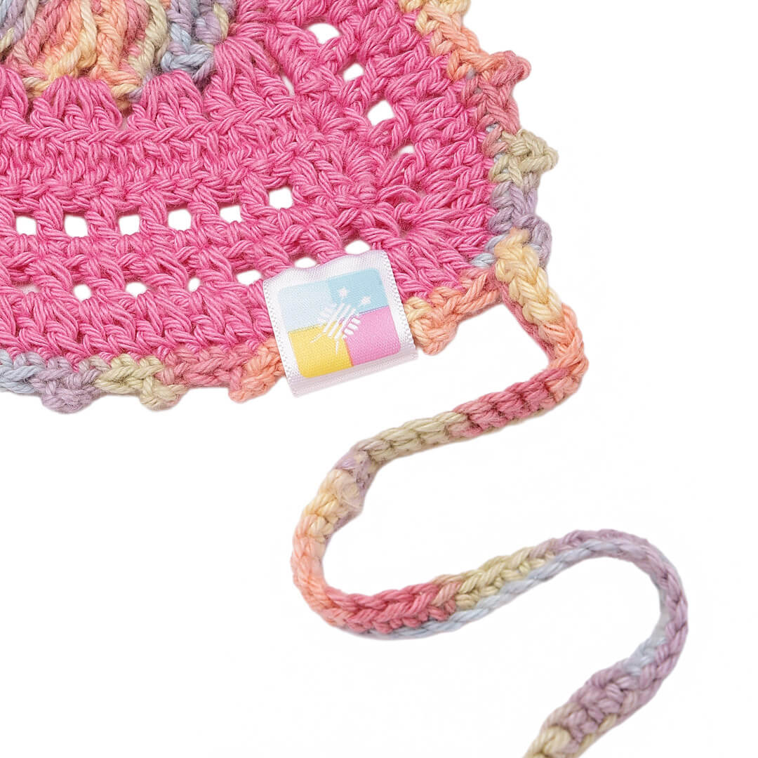 Crochet Bandana - Pink - 10729