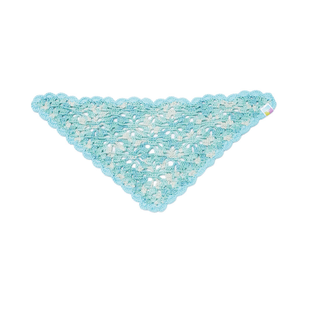 Crochet Bandana - Light Blue - 10732