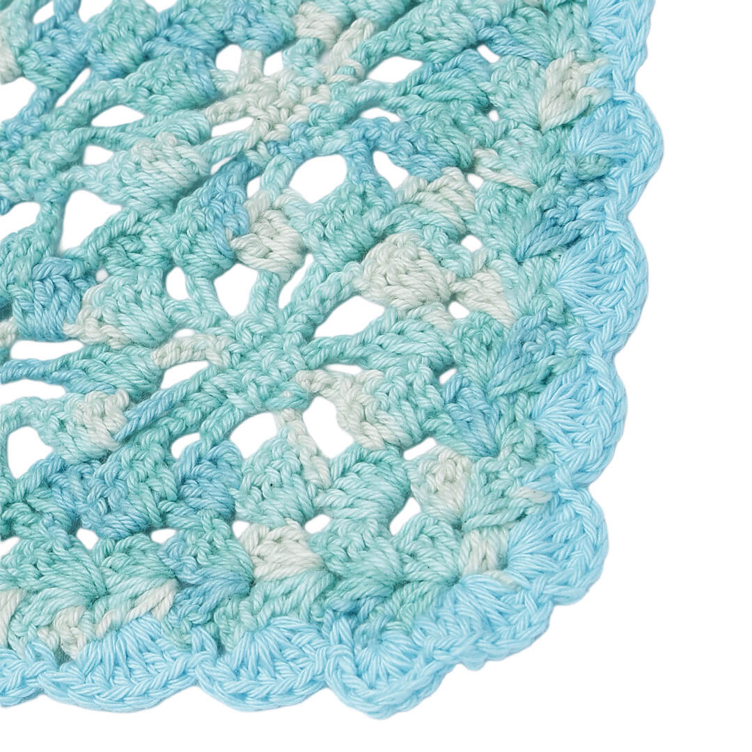 Crochet Bandana - Light Blue - 10732