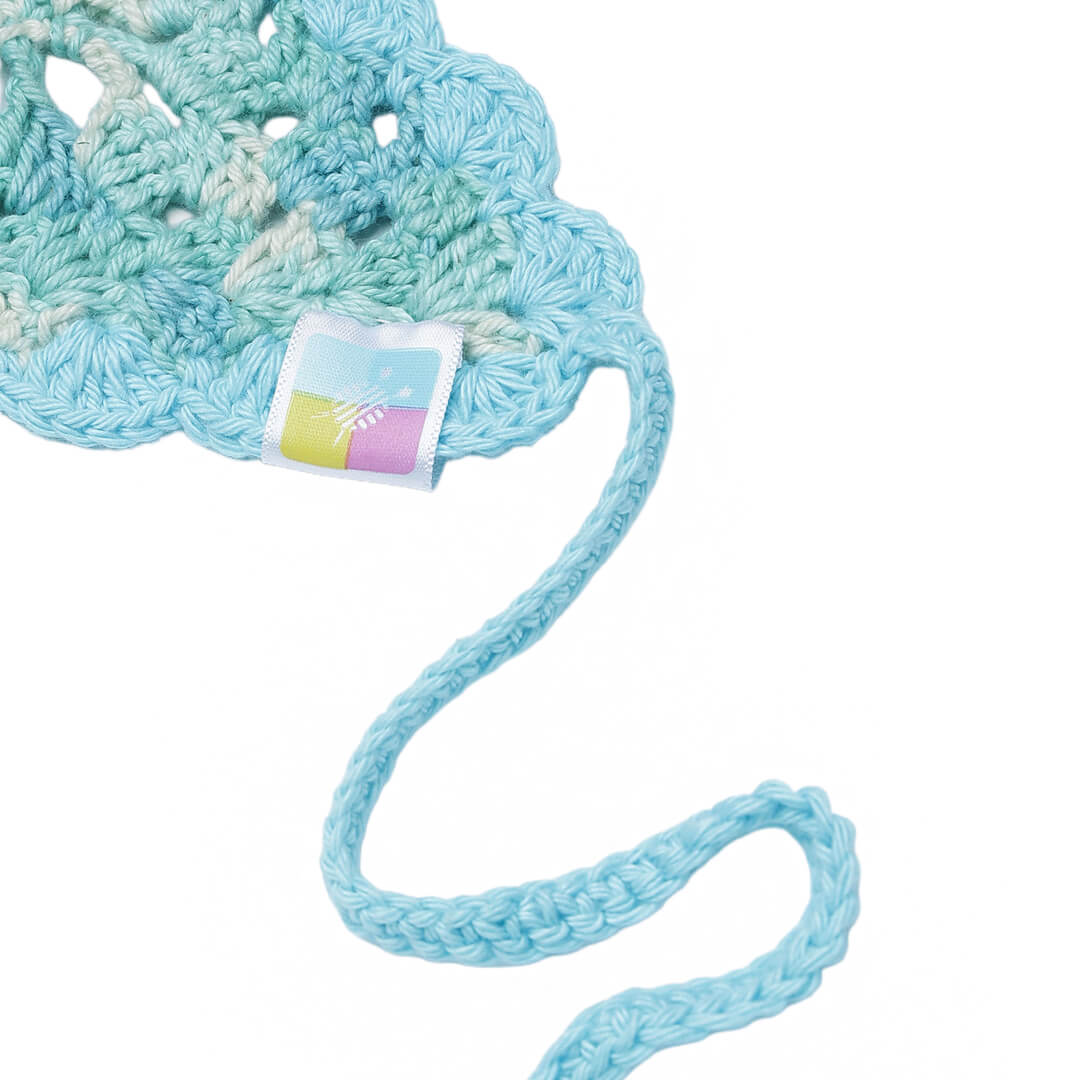 Crochet Bandana - Light Blue - 10732
