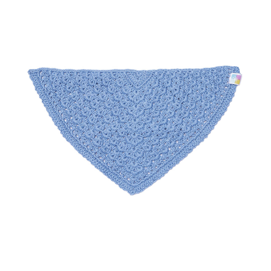 Crochet Bandana - Baby Blue - 10733