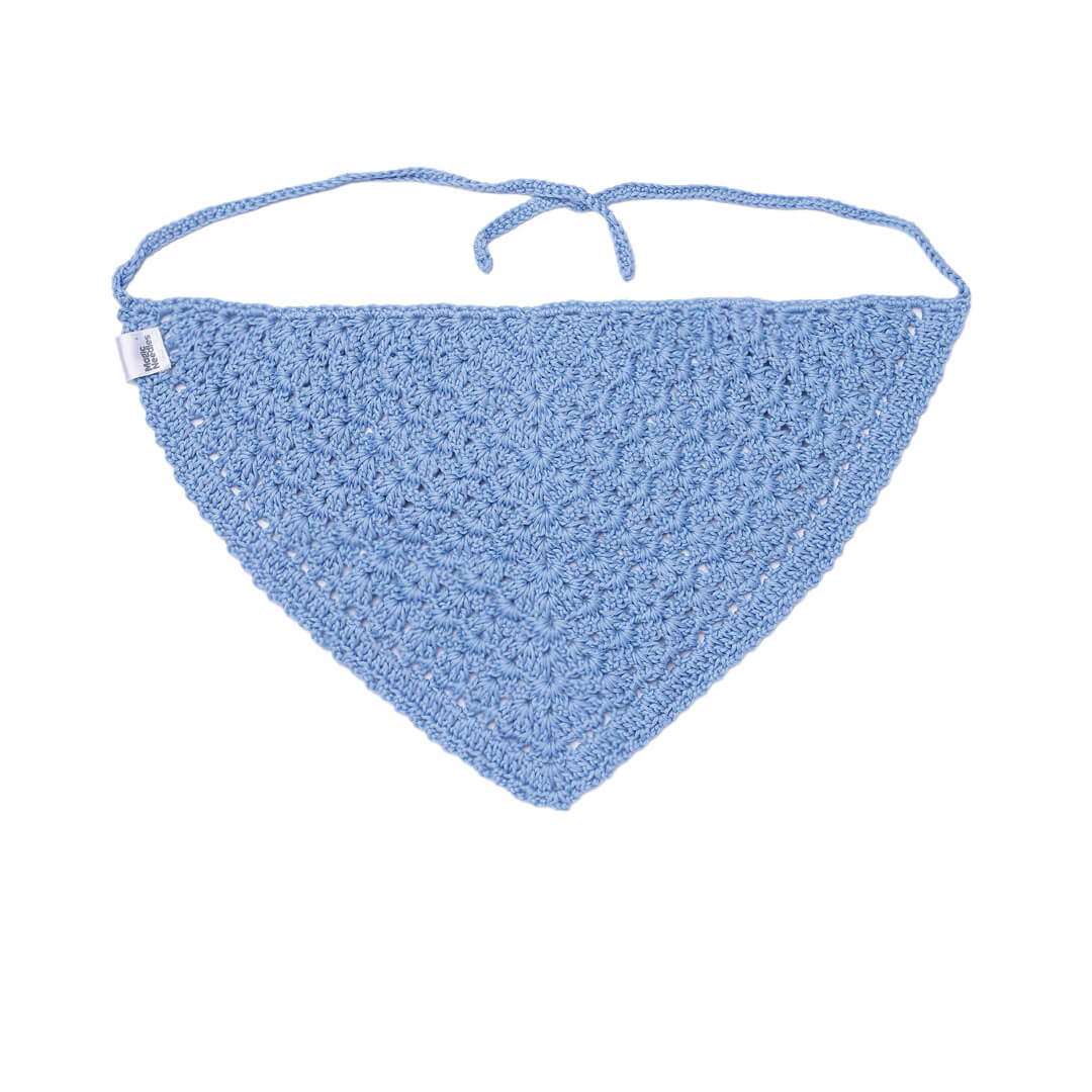 Crochet Bandana - Baby Blue - 10733