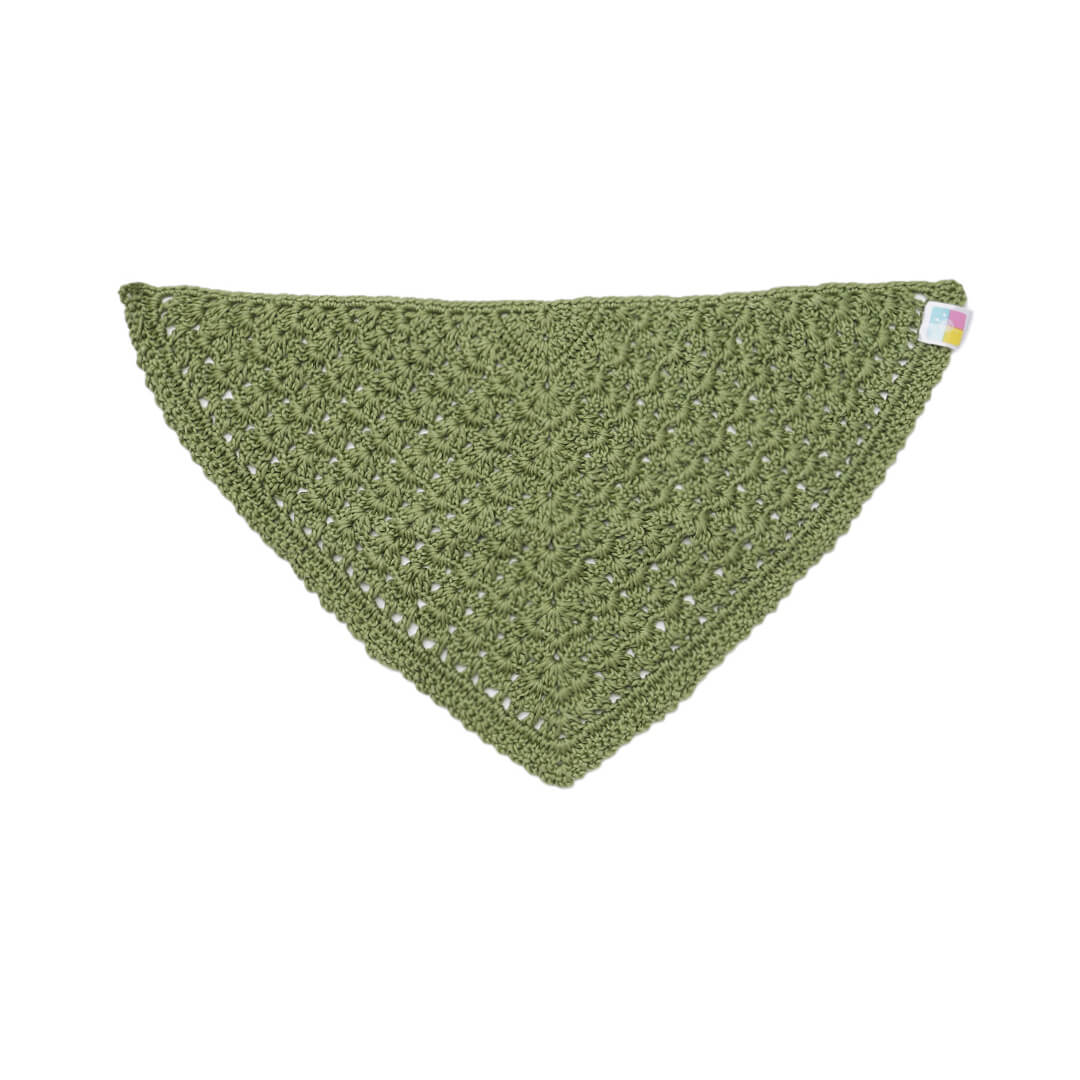 Crochet Bandana - Pale Green - 10734