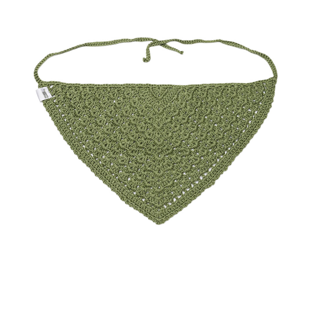 Crochet Bandana - Pale Green - 10734
