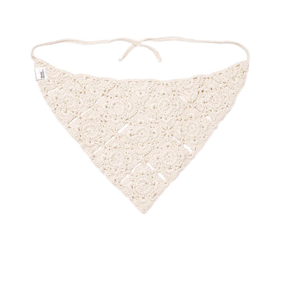 Crochet Bandana - Off White - 10735
