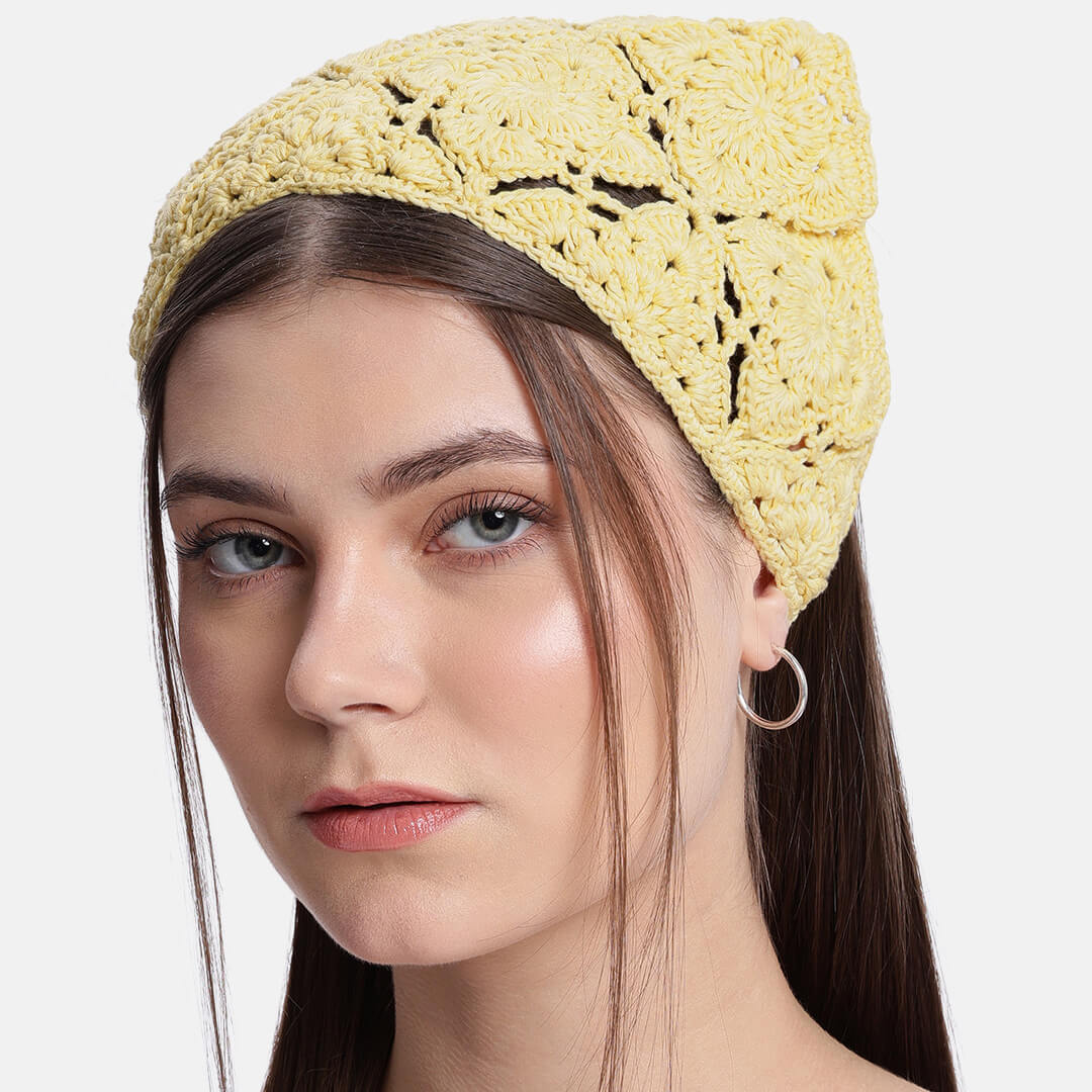 Crochet Bandana - Citron - 10736