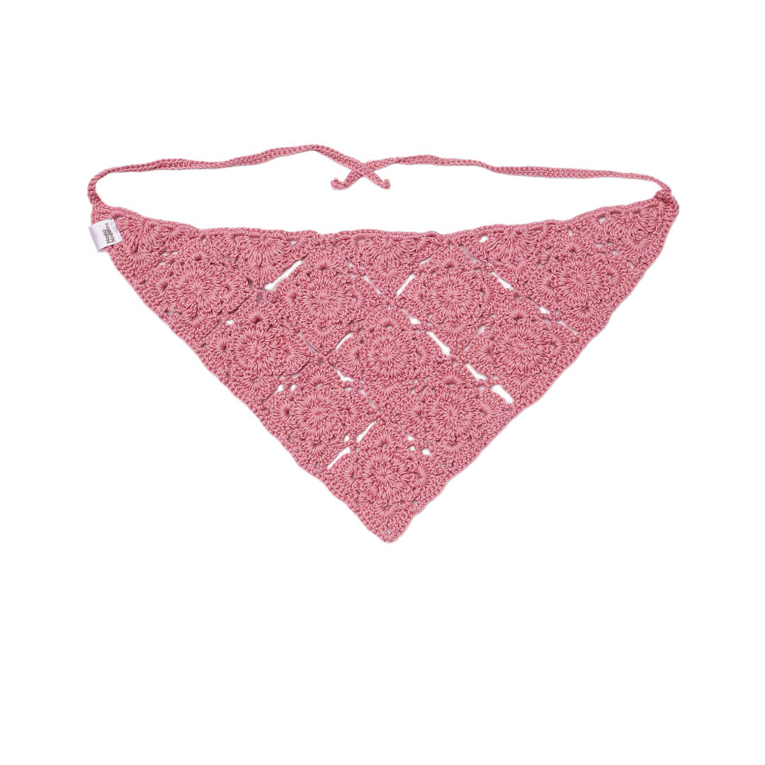 Crochet Bandana - Pretty Pink - 10738