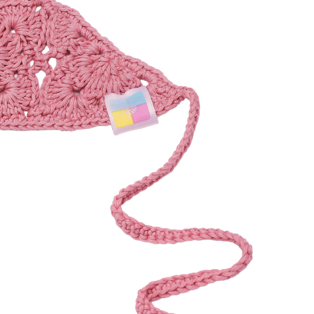 Crochet Bandana - Pretty Pink - 10738