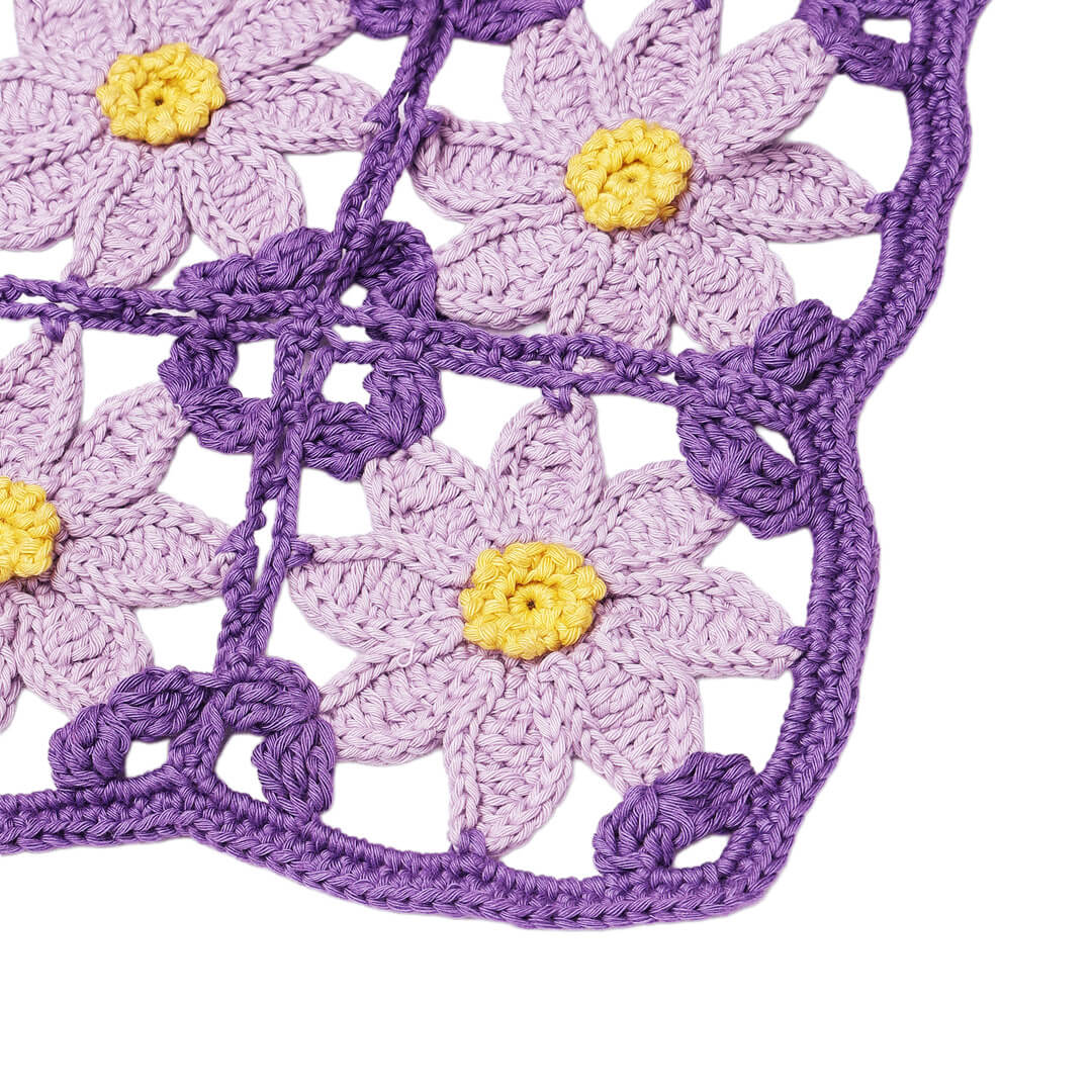 Crochet Bandana - Purple - 10741