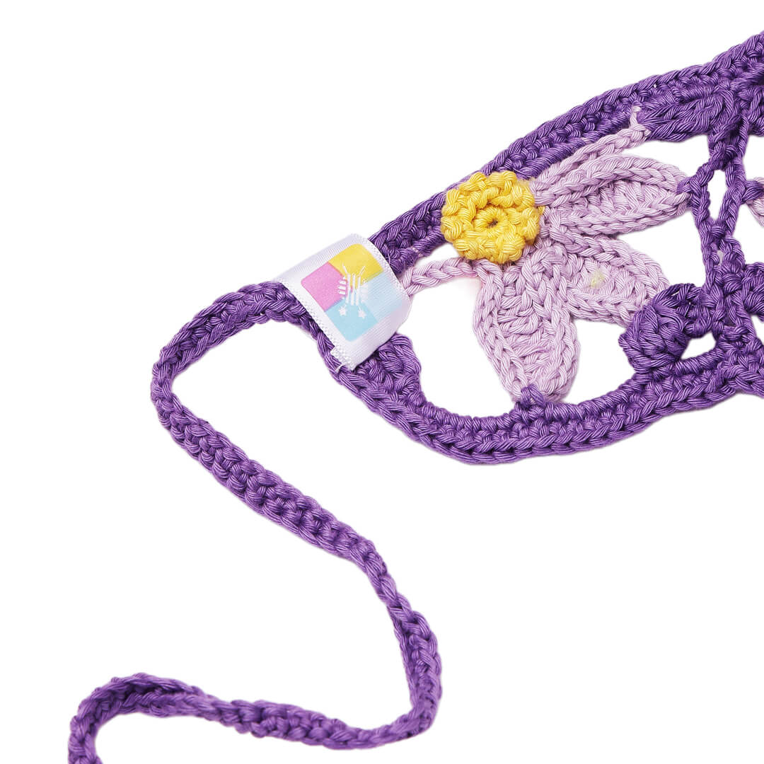 Crochet Bandana - Purple - 10741