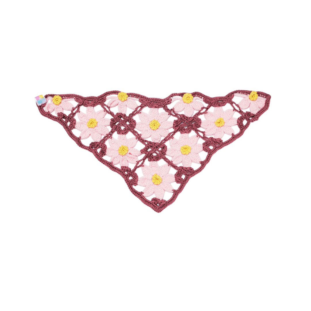 Crochet Bandana - Mauve - 10742