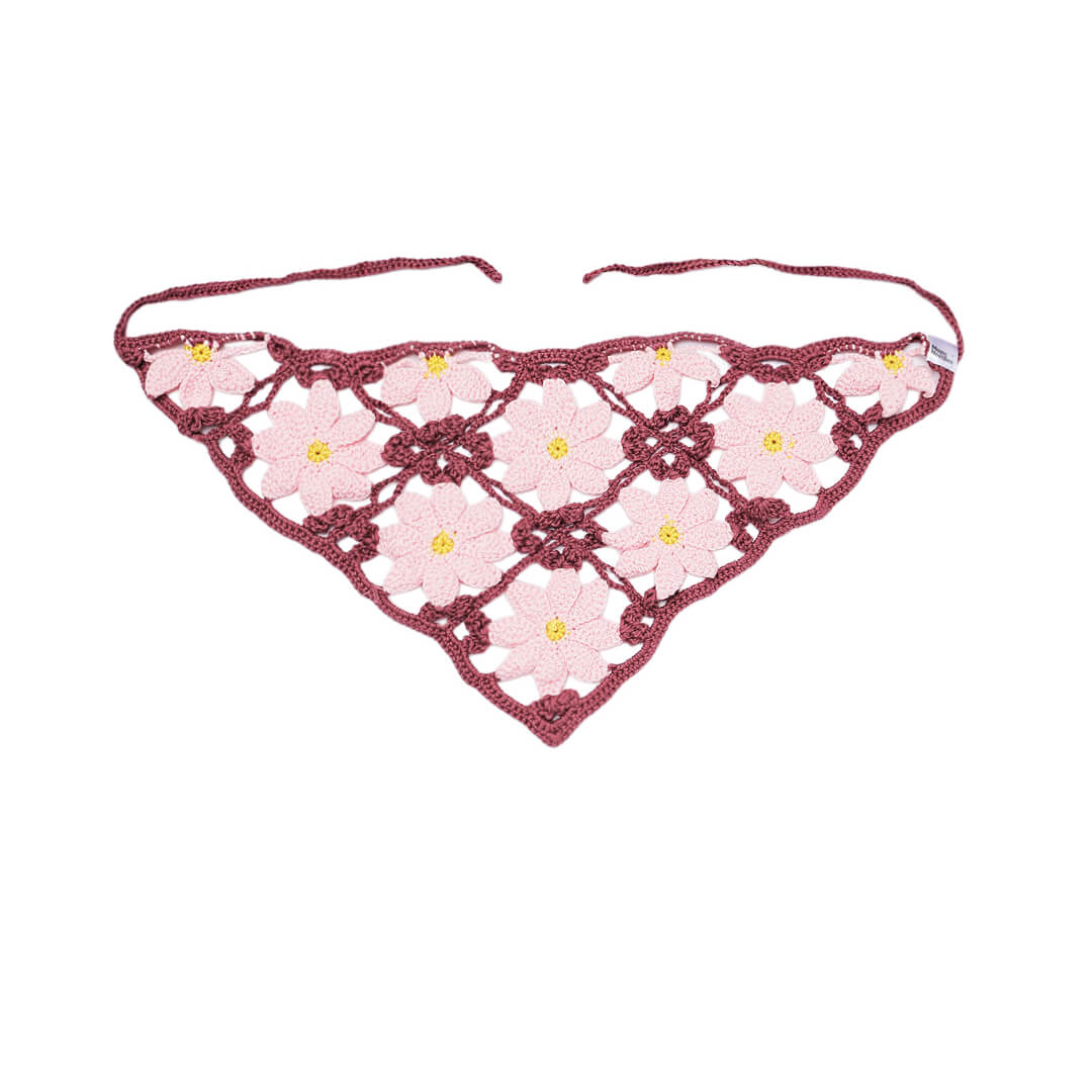 Crochet Bandana - Mauve - 10742