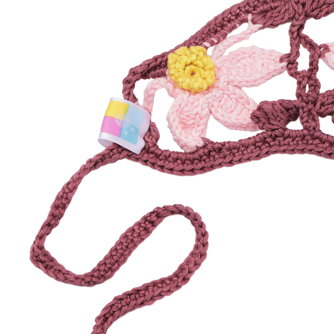 Crochet Bandana - Mauve - 10742