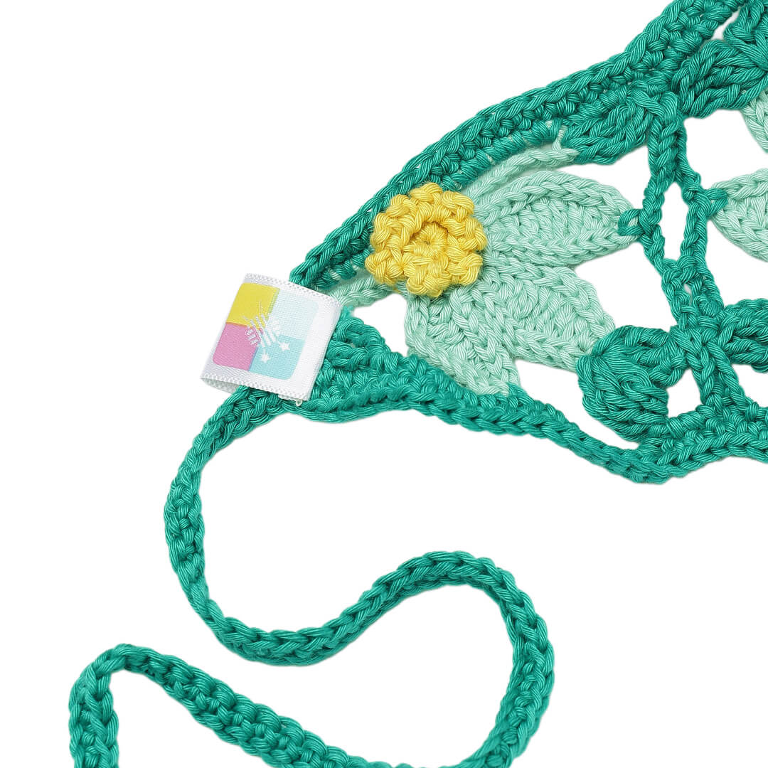 Crochet Bandana - Peacock Green - 10743
