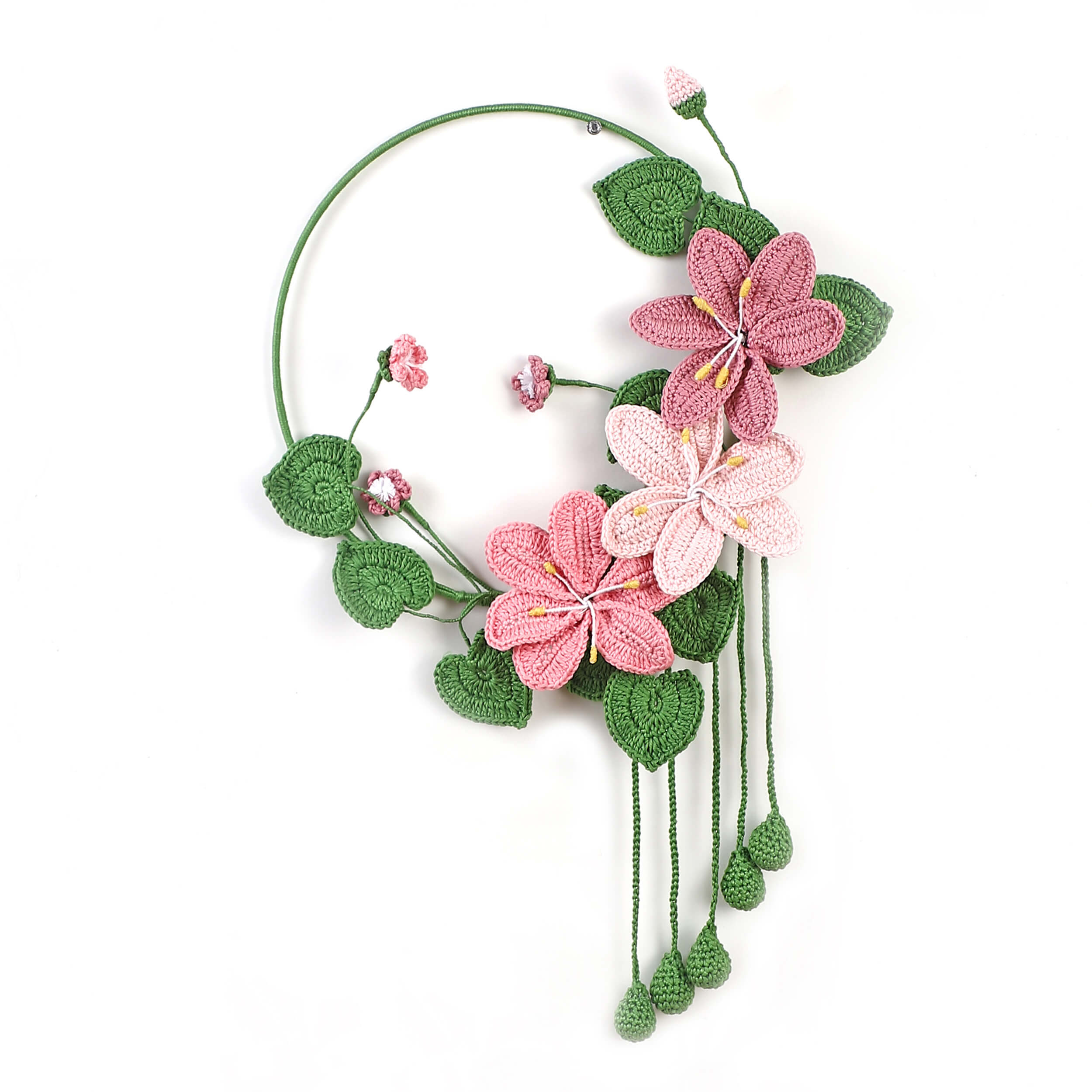 Blush Garden Handmade Crochet Wall Hanging