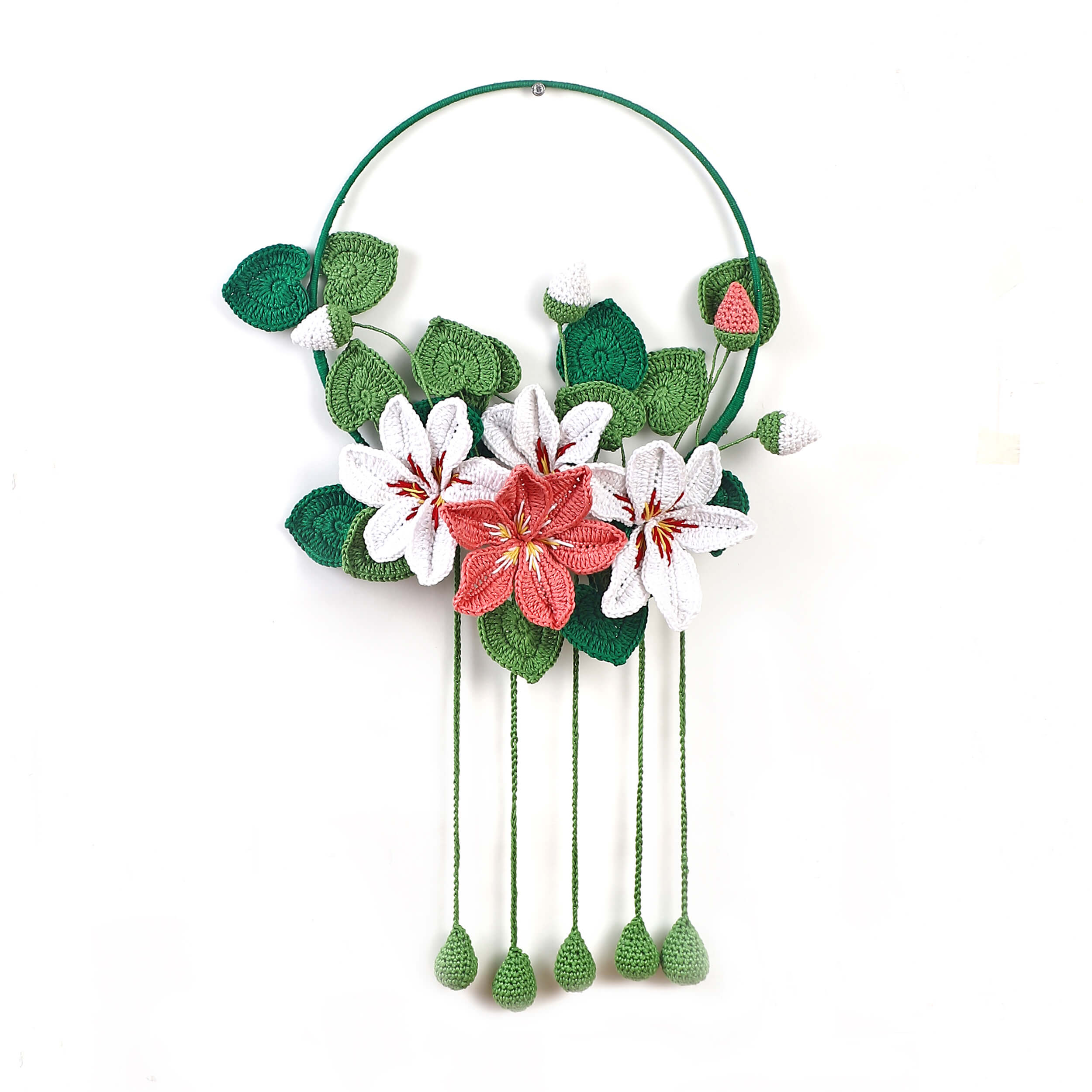 Lily Garden Handmade Crochet Wall Hanging