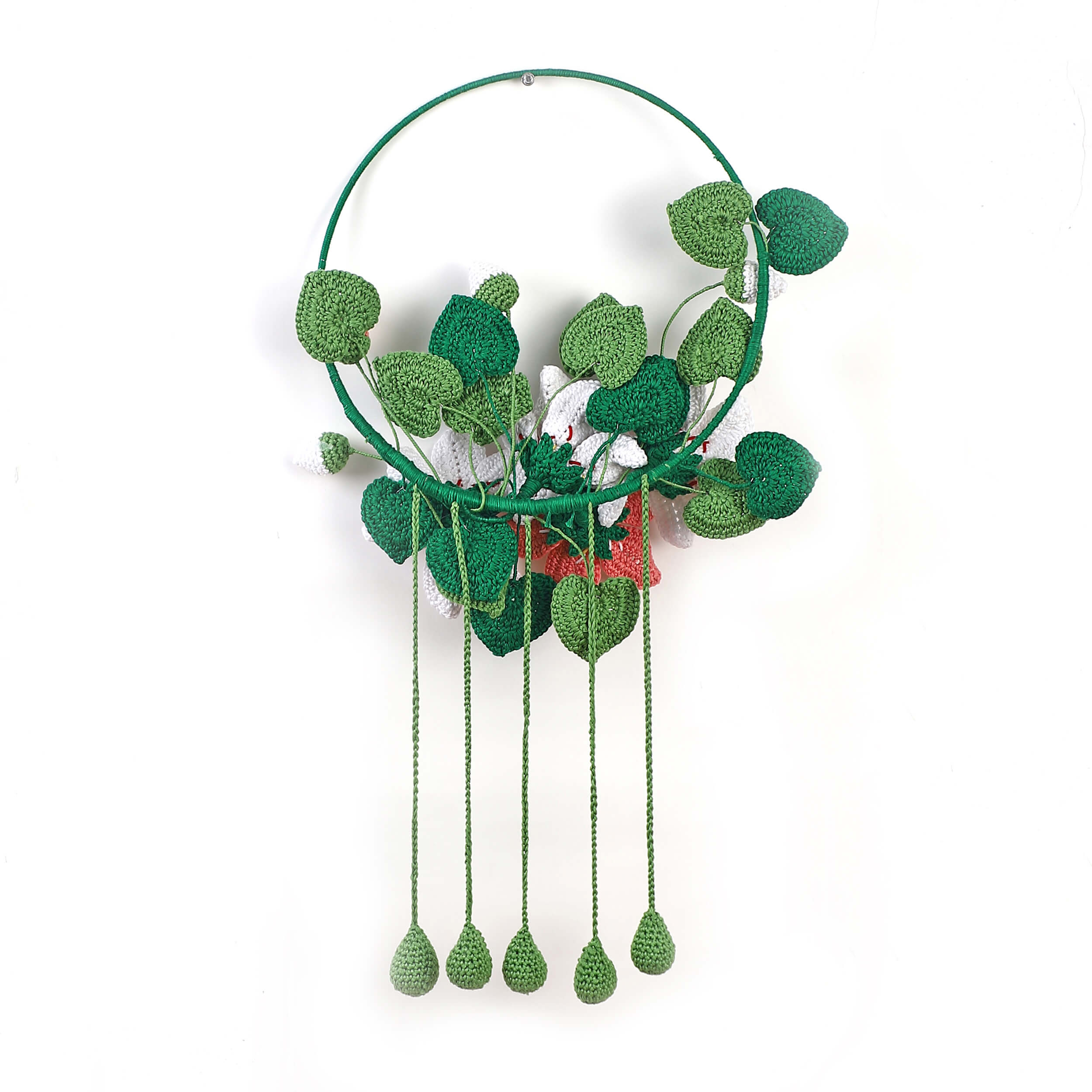 Lily Garden Handmade Crochet Wall Hanging