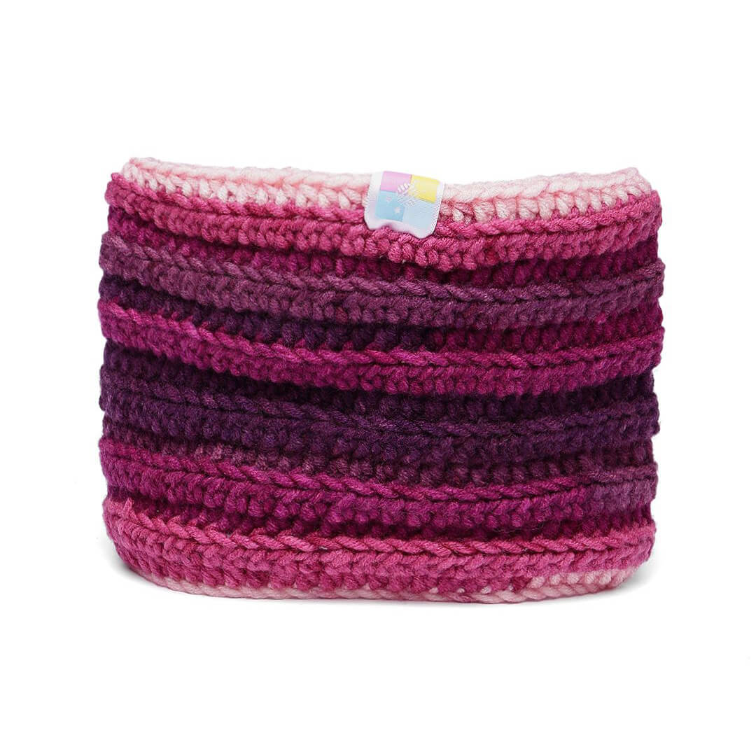 Handmade Crochet Crossover Headband - Multicolor - 10776