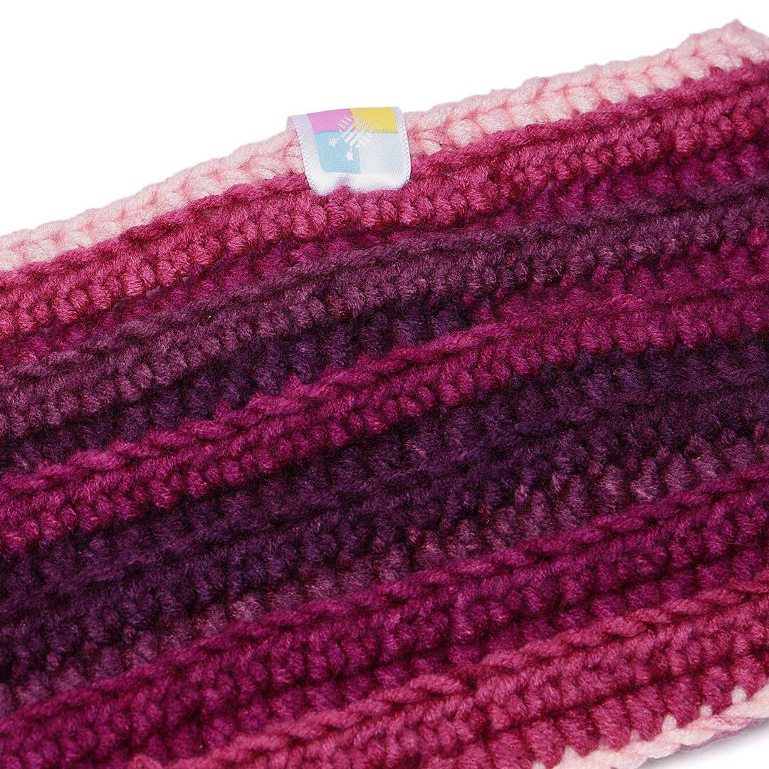 Handmade Crochet Crossover Headband - Multicolor - 10776