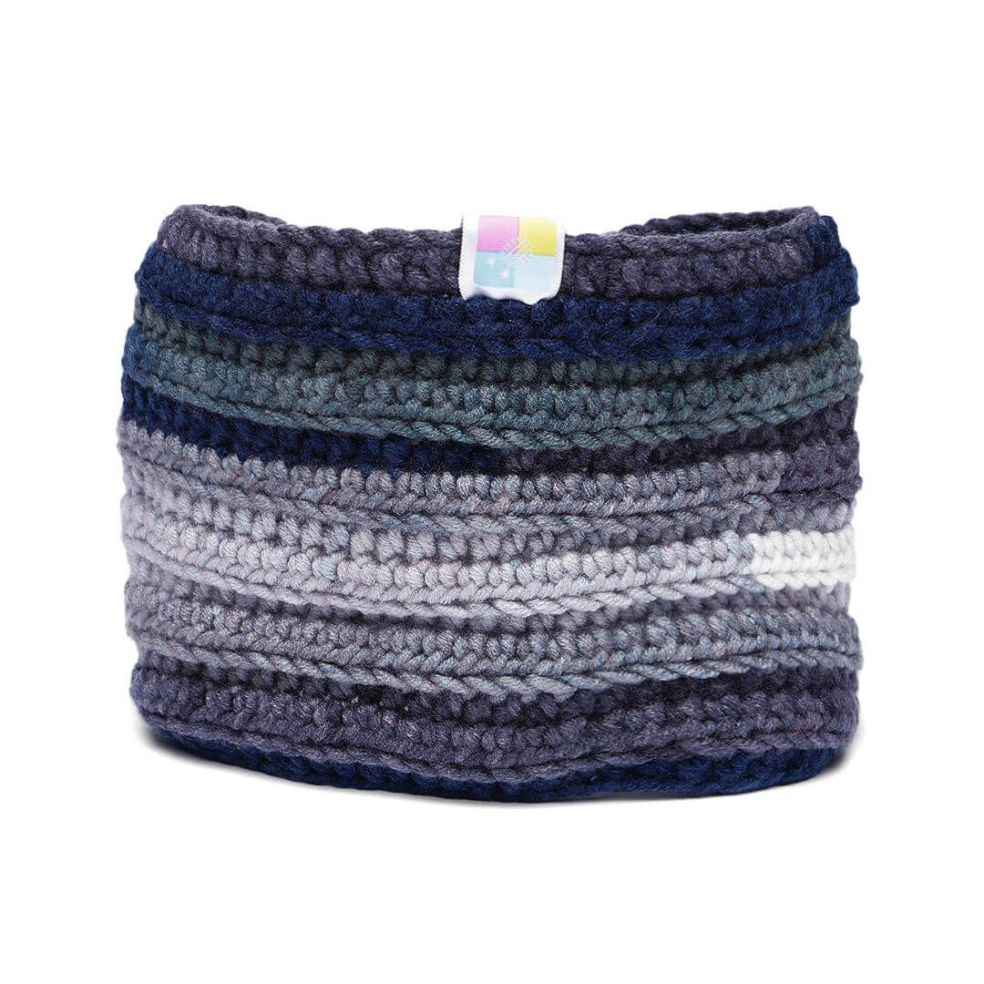 Handmade Crochet Crossover Headband - Multicolor - 10779
