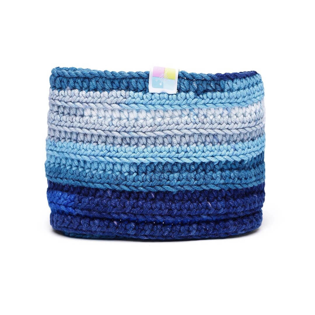 Handmade Crochet Crossover Headband - Multicolor - 10781