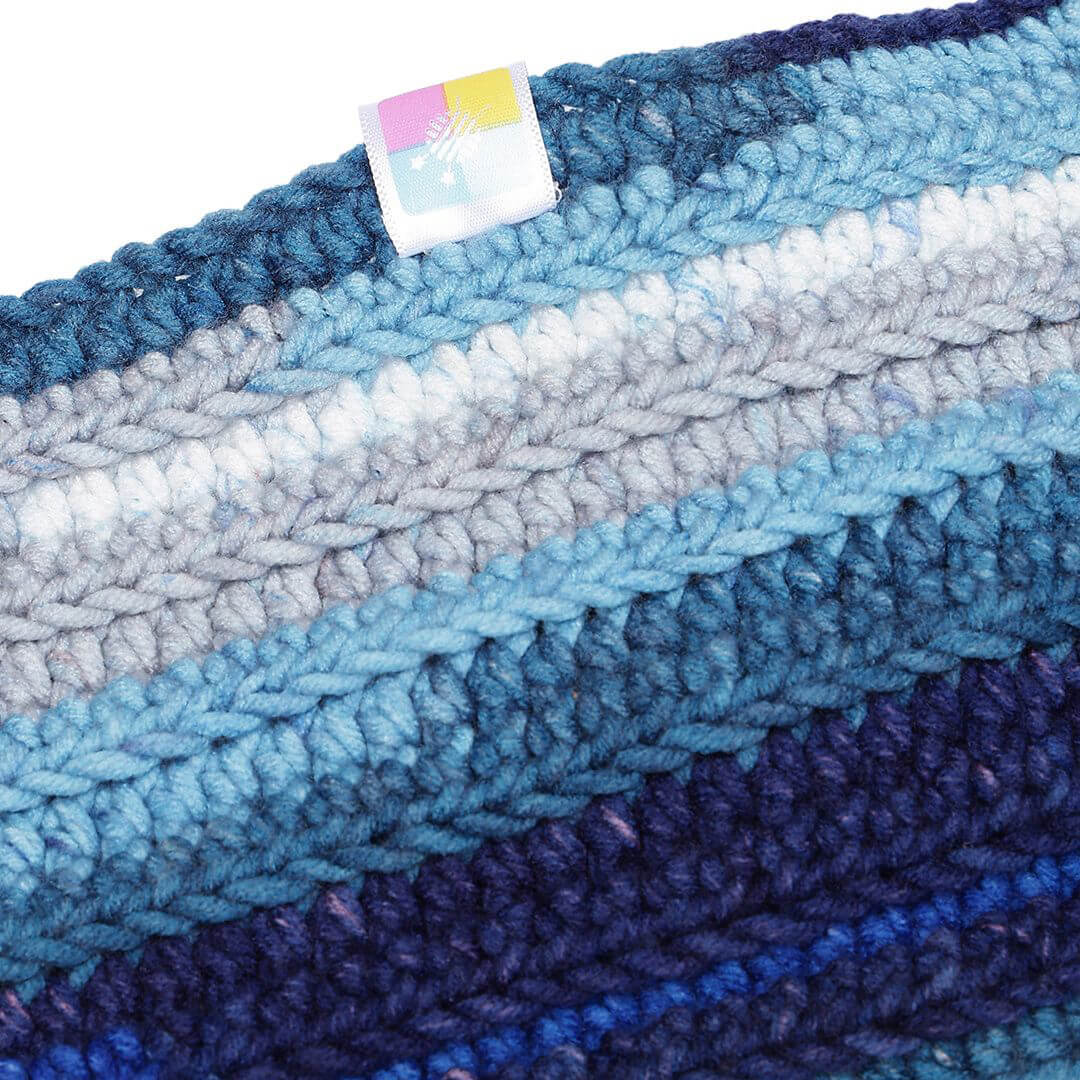 Handmade Crochet Crossover Headband - Multicolor - 10781