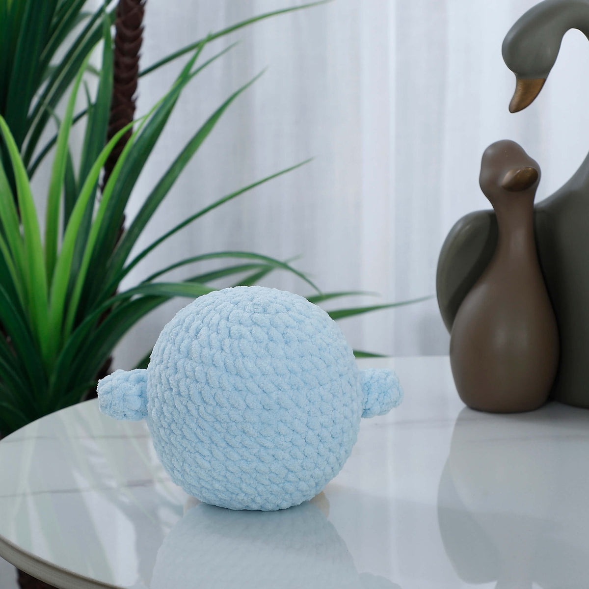 Handmade Amigurumi Penguin Plush Toy - Blue