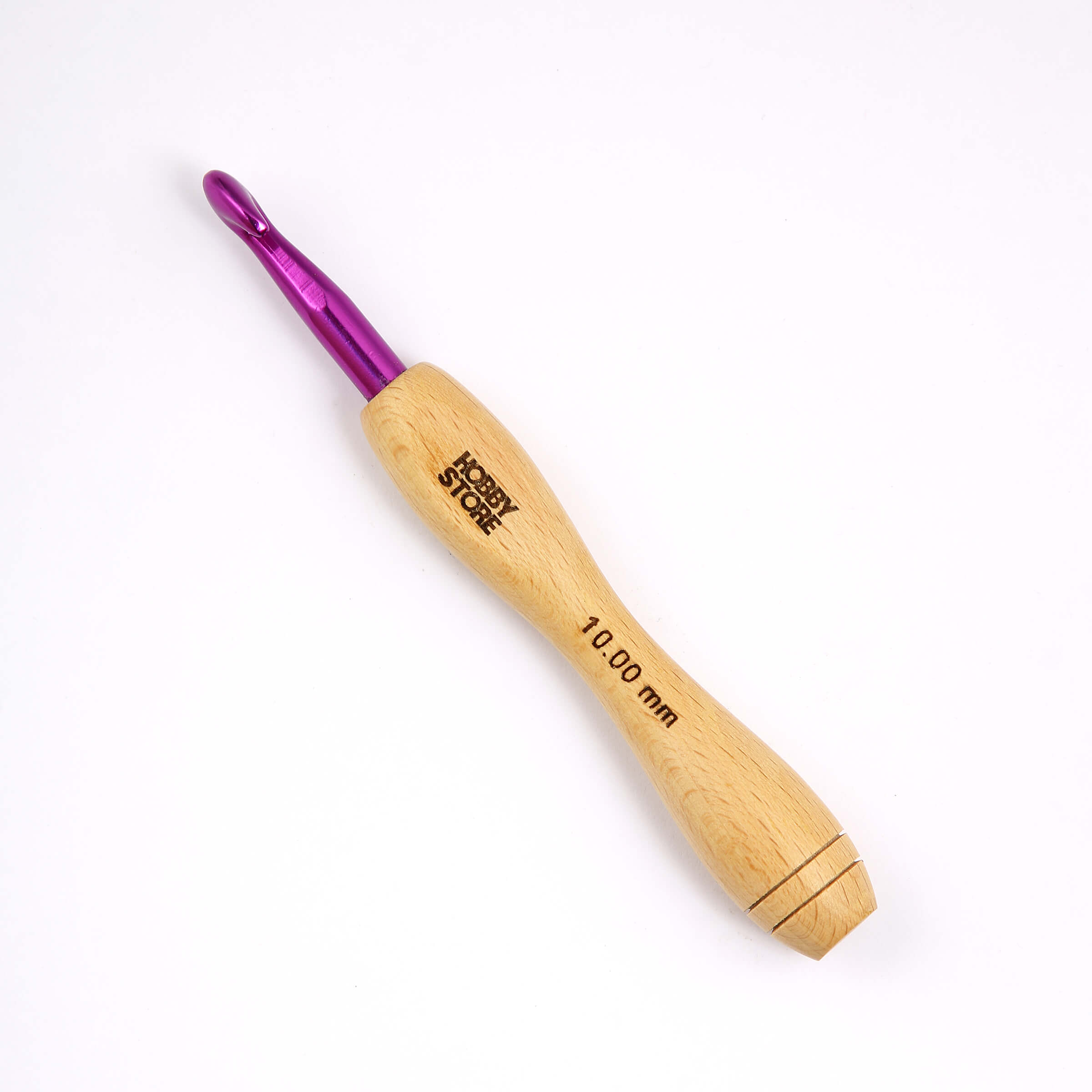 Aluminium Crochet Hook with Wood Handle by Hobby Store