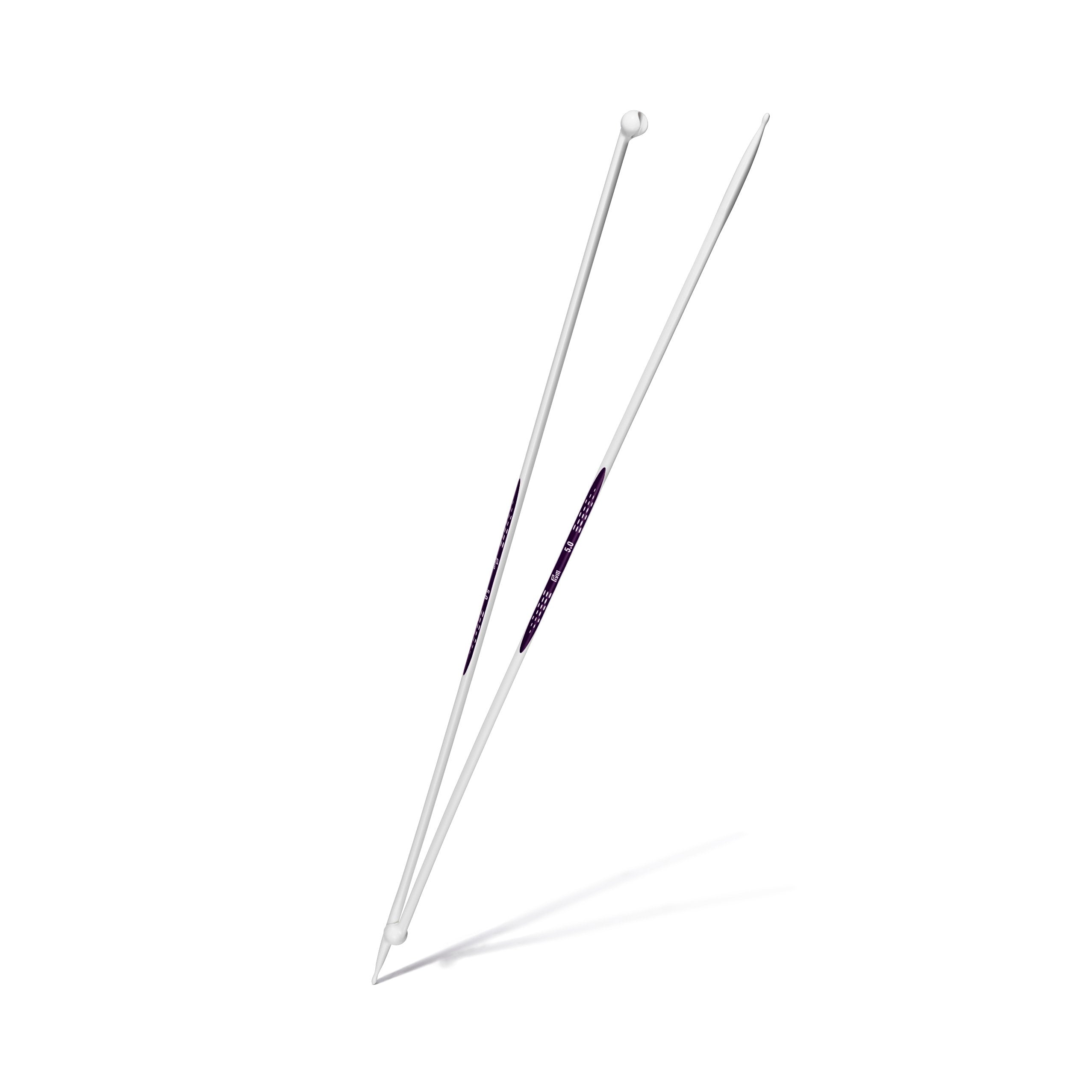 Single-Pointed Ergonomic Knitting Needles by Prym