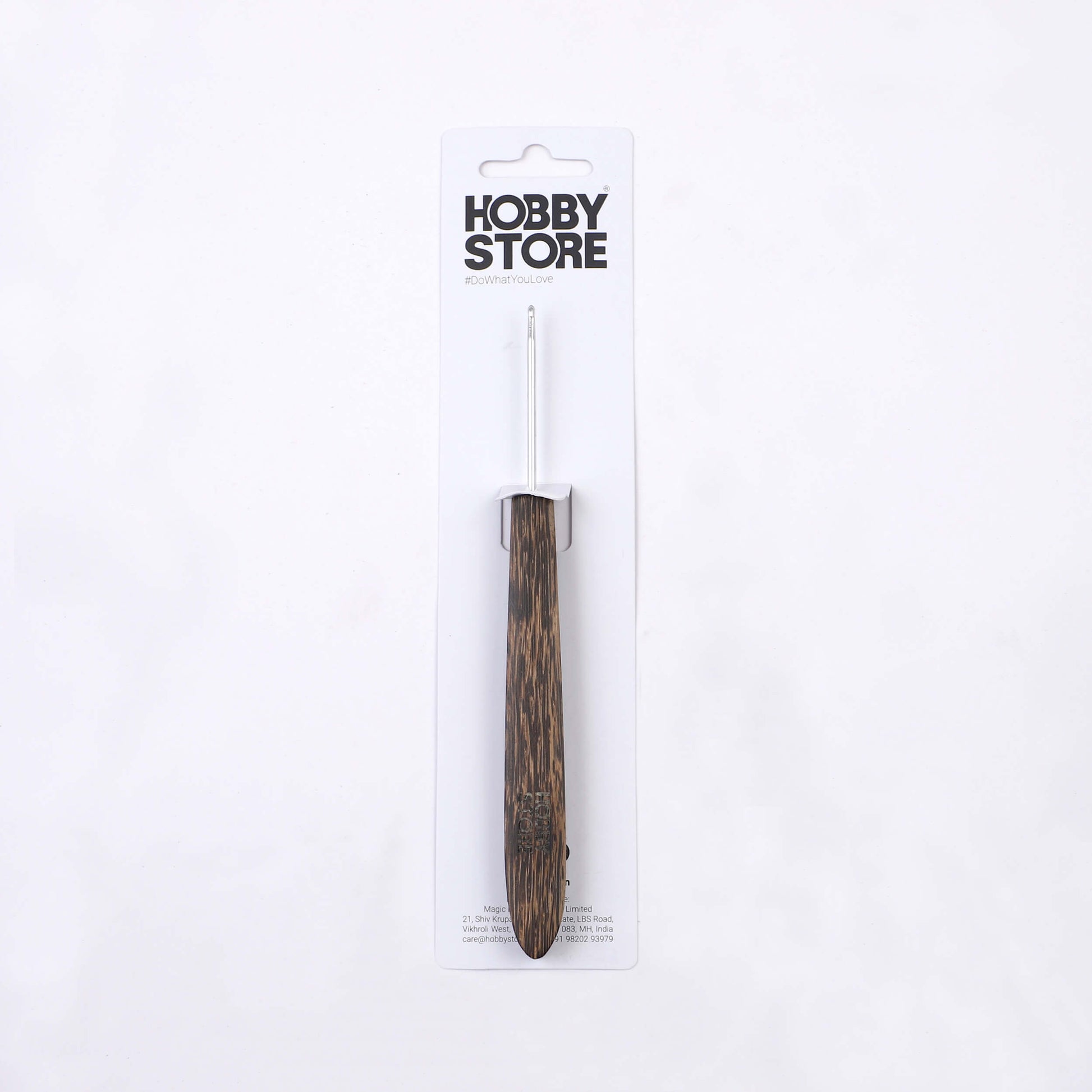 Aluminium Crochet Hook with Palm Wood Handle by Hobby Store - 2.5 mm