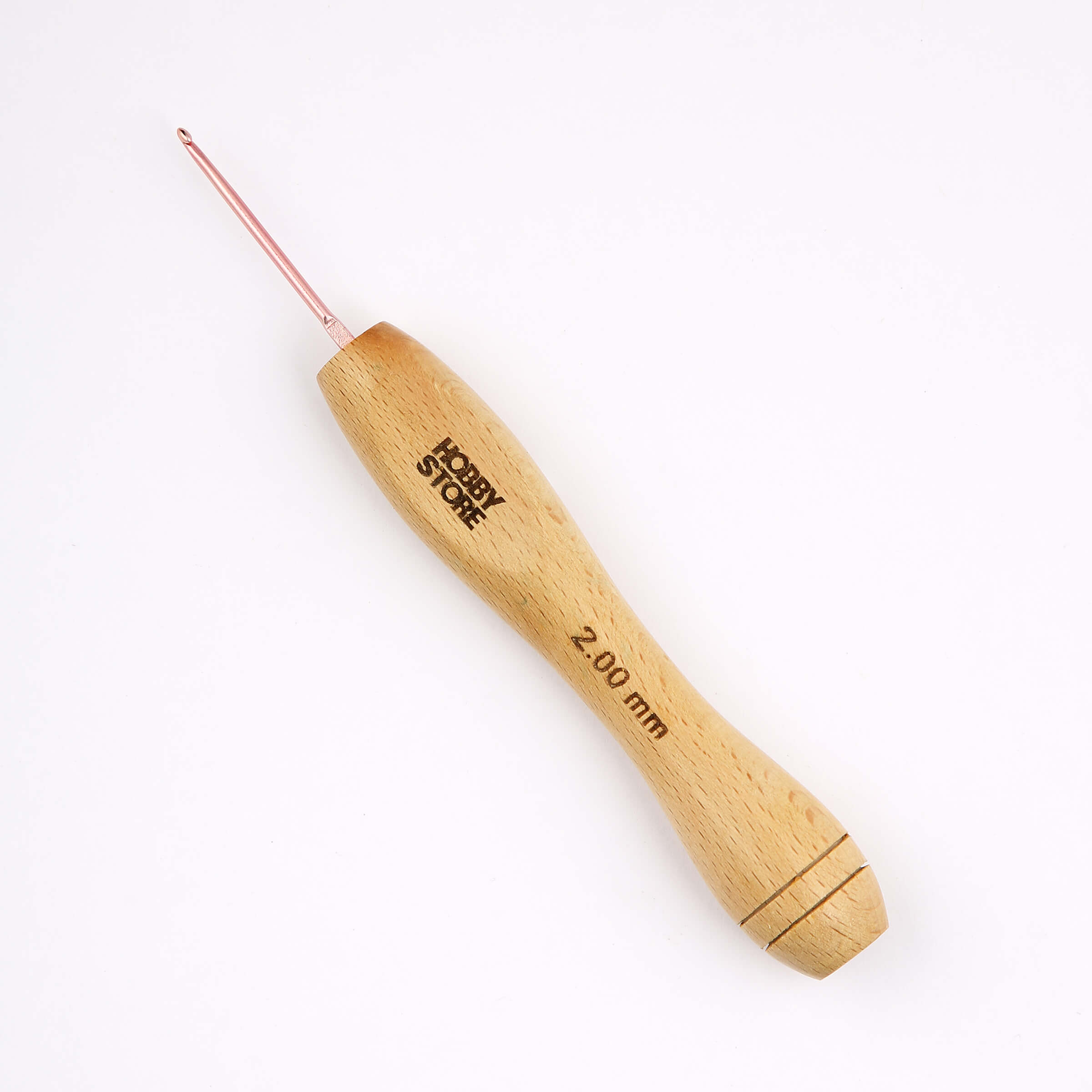 Aluminium Crochet Hook with Wood Handle by Hobby Store