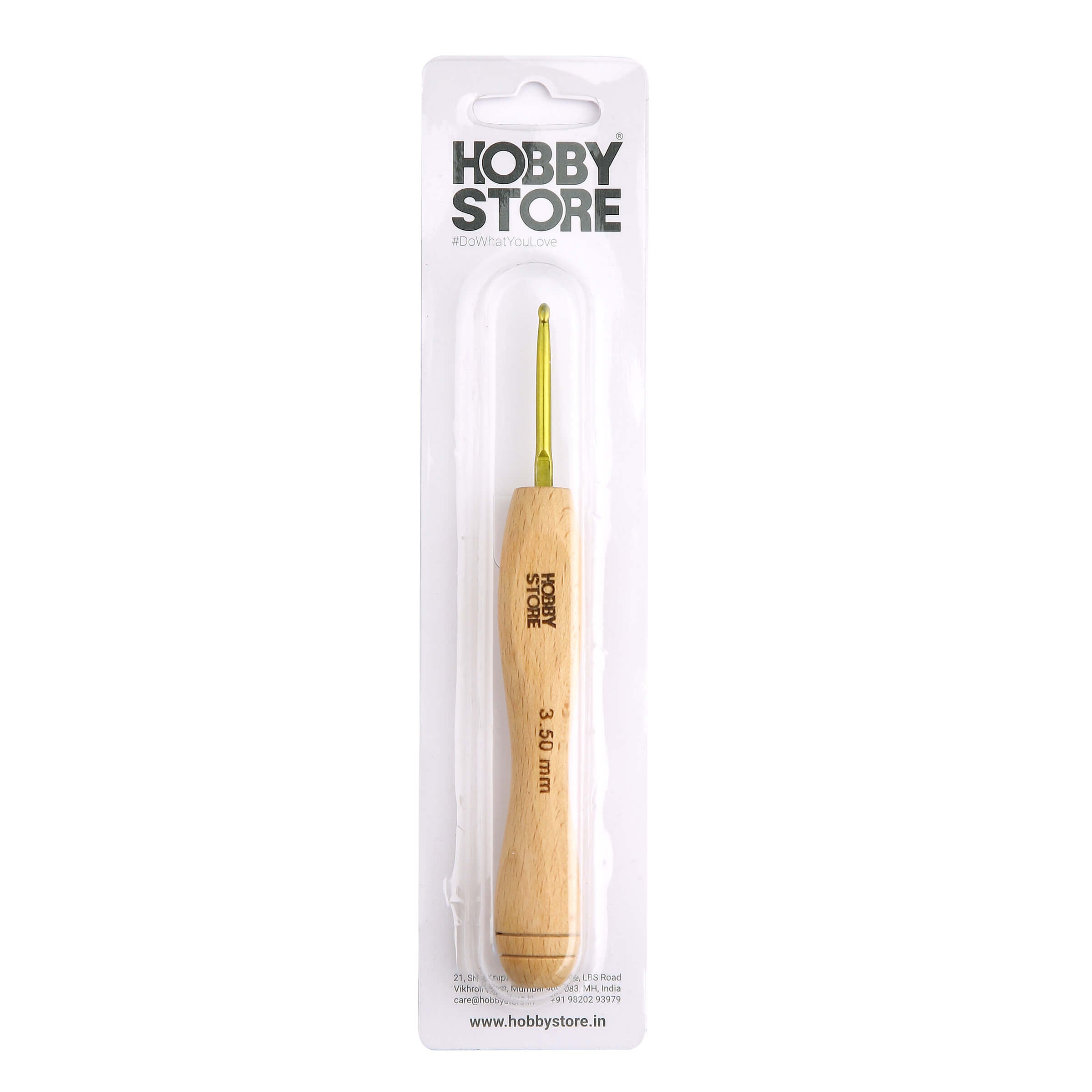 Aluminium Crochet Hook with Wood Handle by Hobby Store