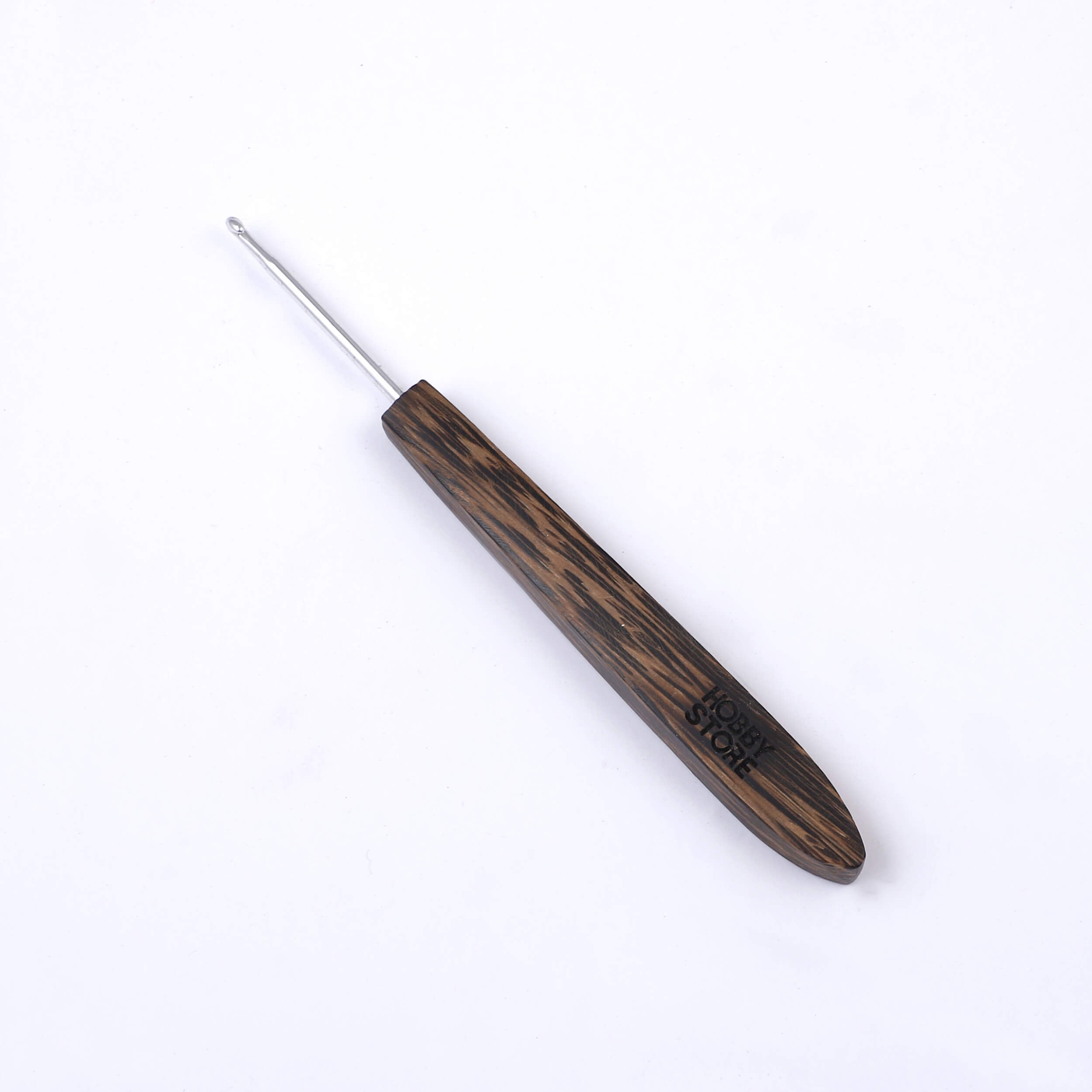 Aluminium Crochet Hook with Palm Wood Handle by Hobby Store - 3.5 mm