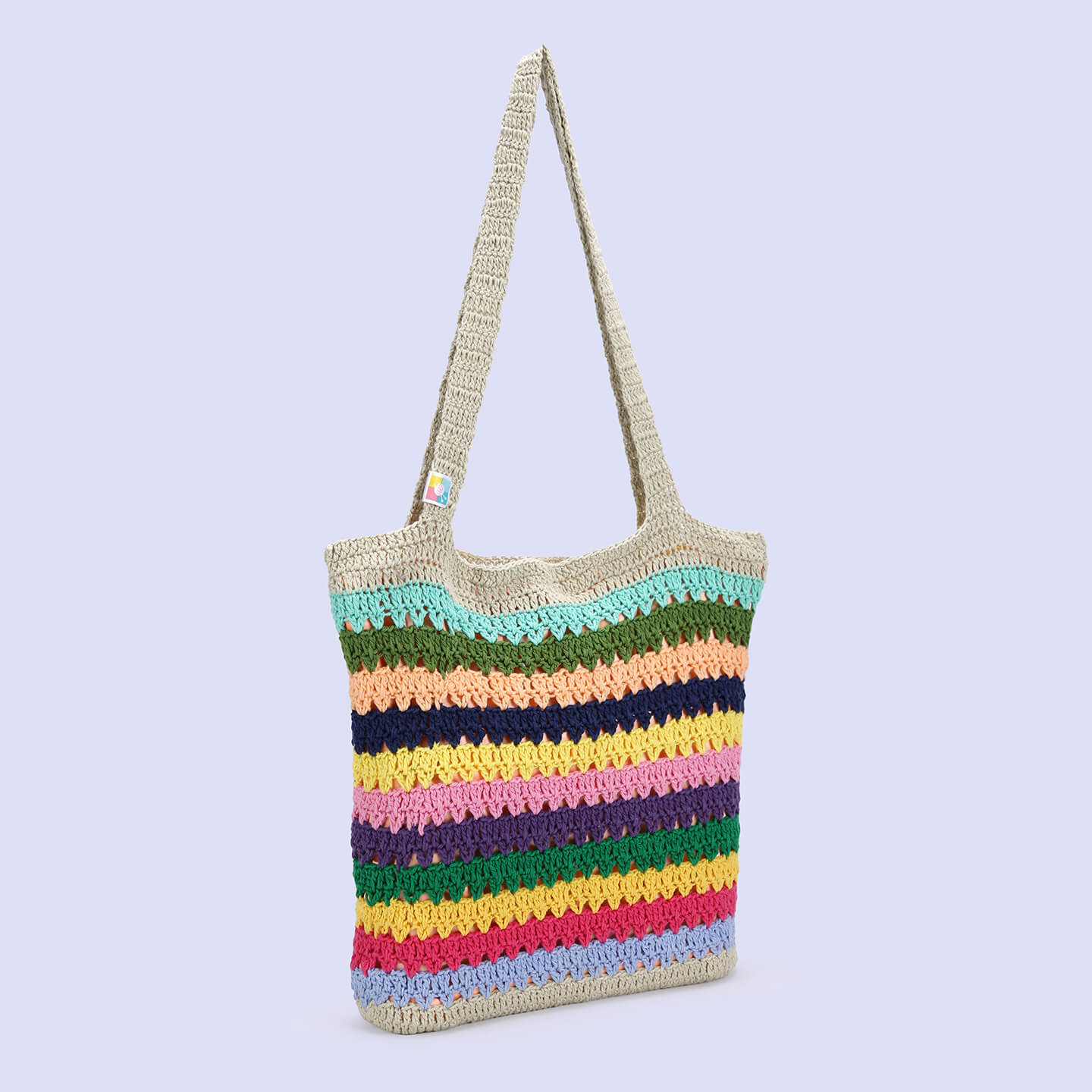 Handmade Crochet Bag - Multi Color 3044
