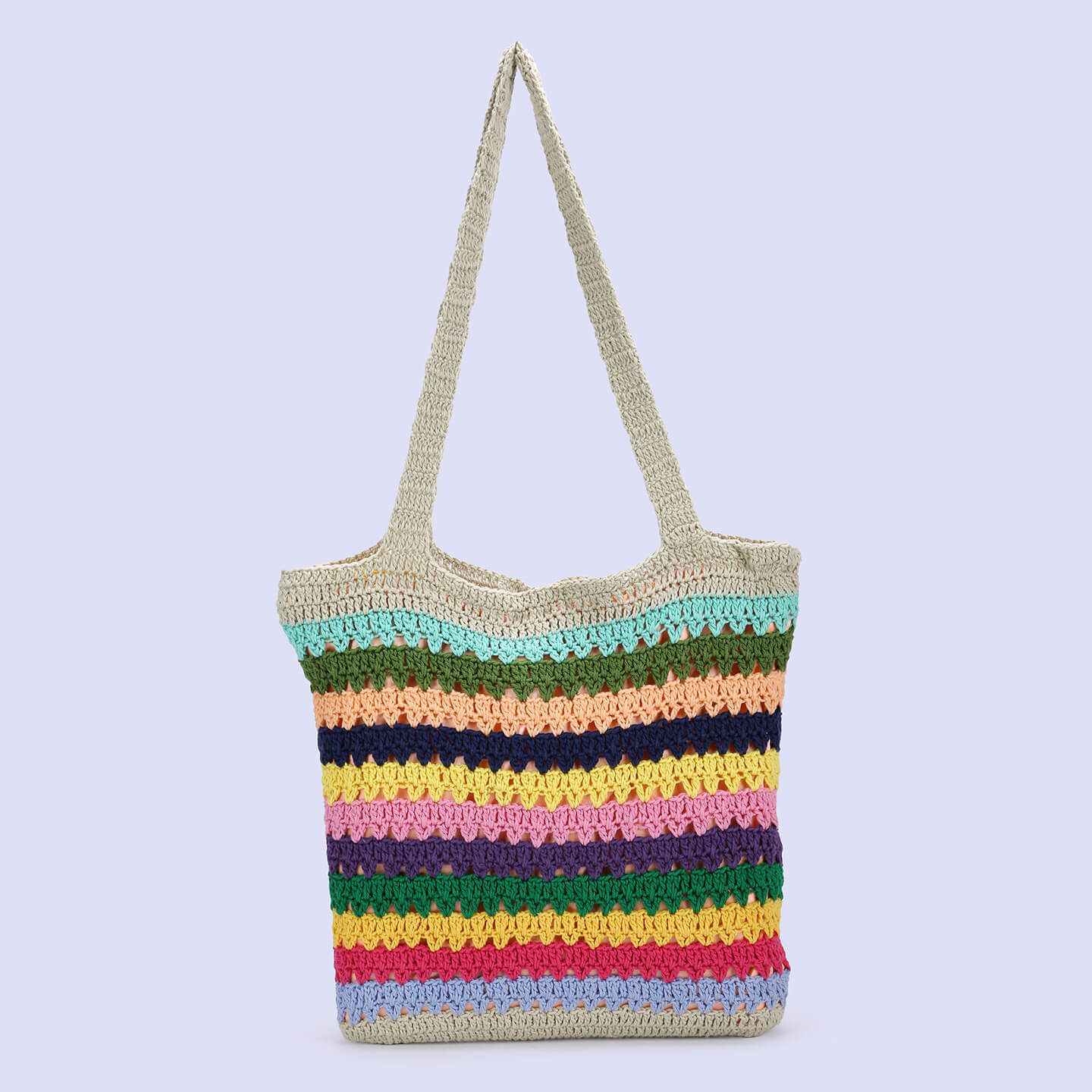 Handmade Crochet Bag - Multi Color 3044