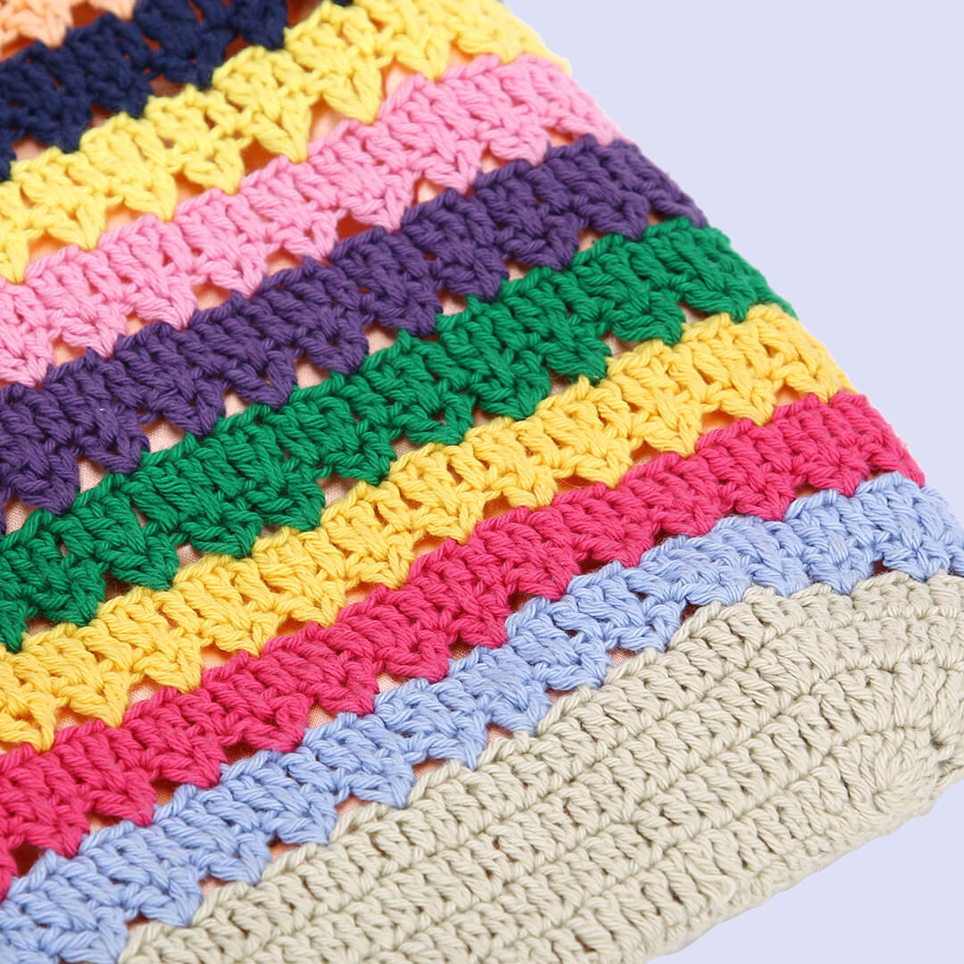 Handmade Crochet Bag - Multi Color 3044